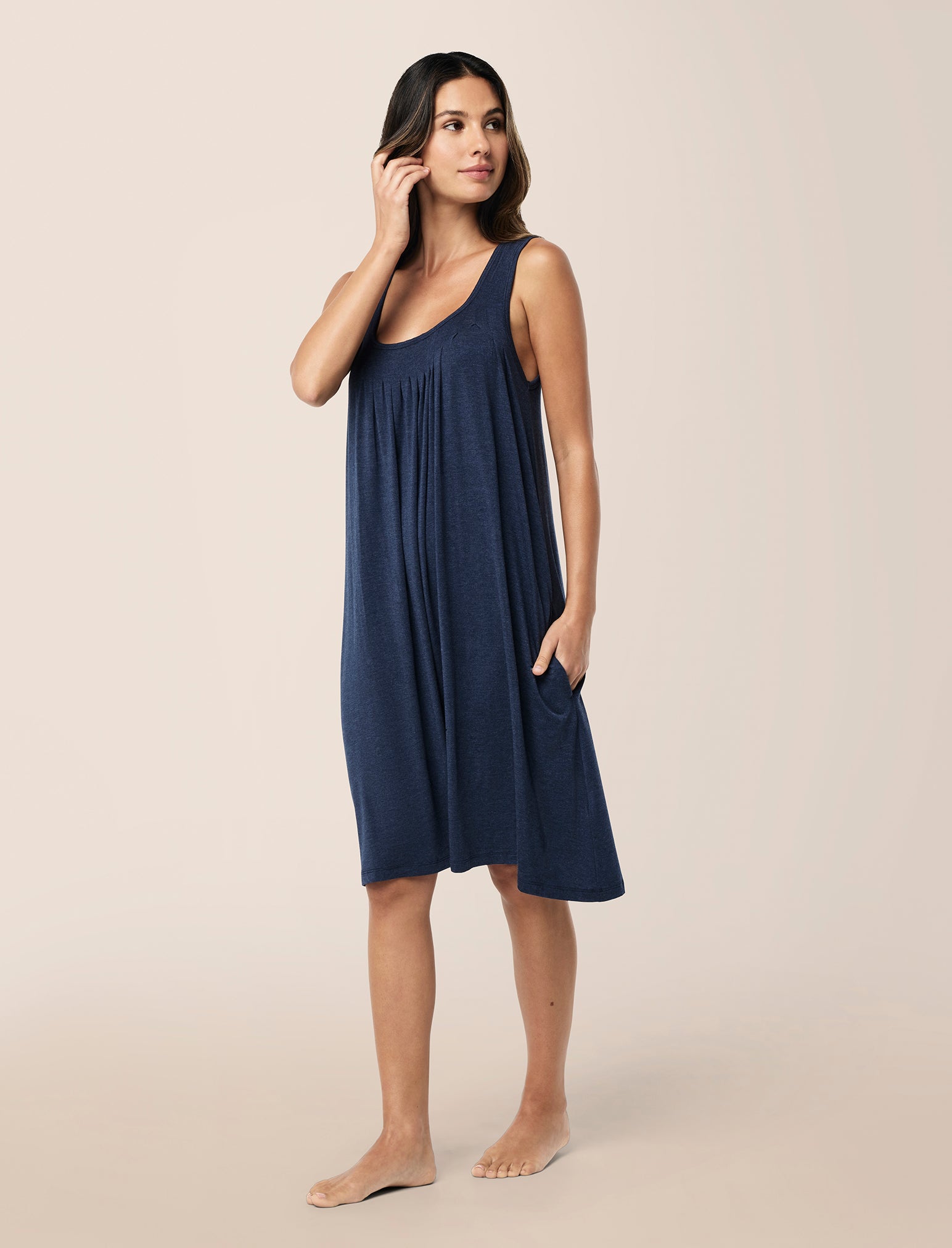 Kate Modal Soft Pleat Front Nightgown