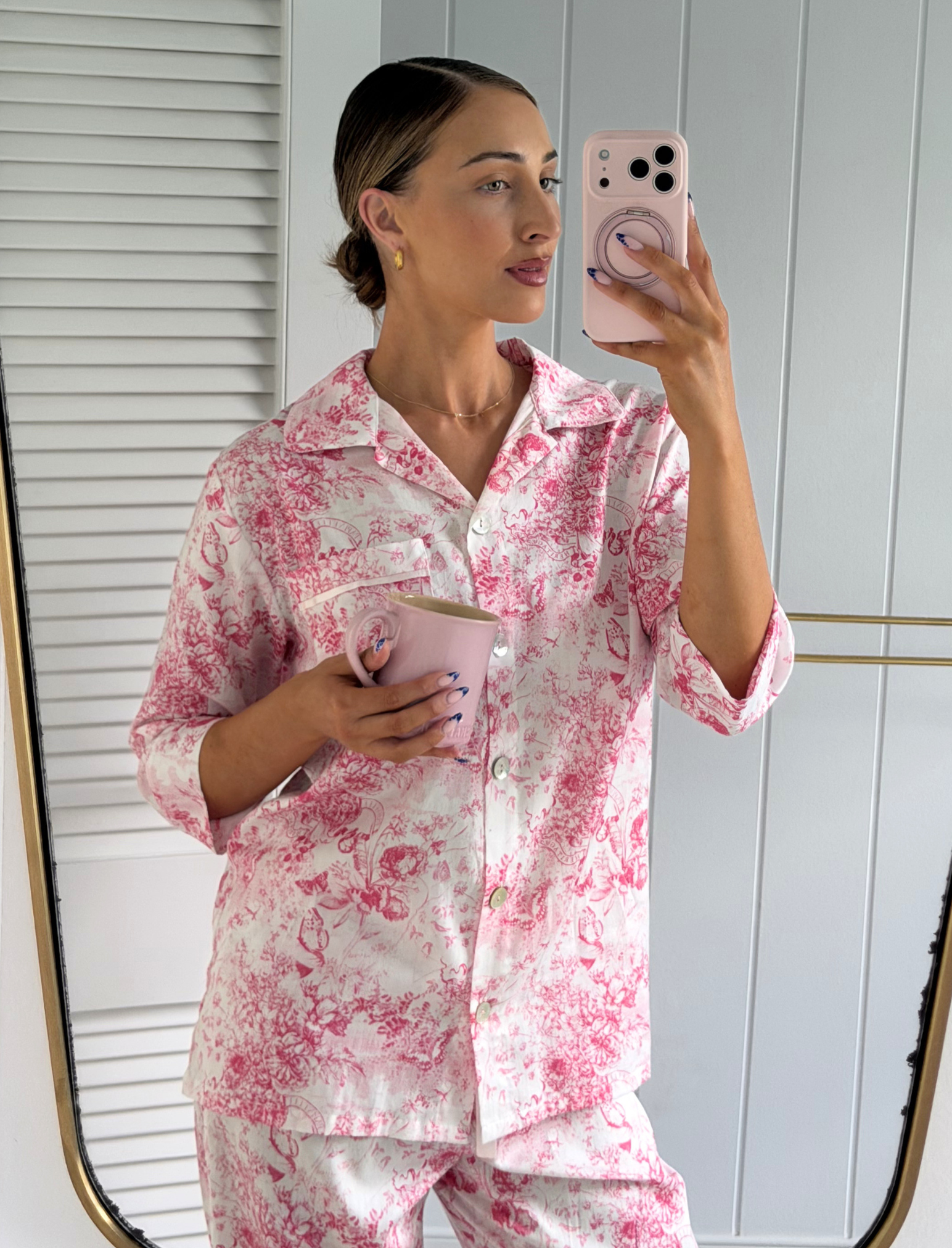 Toile De Jouy Crop PJ Set