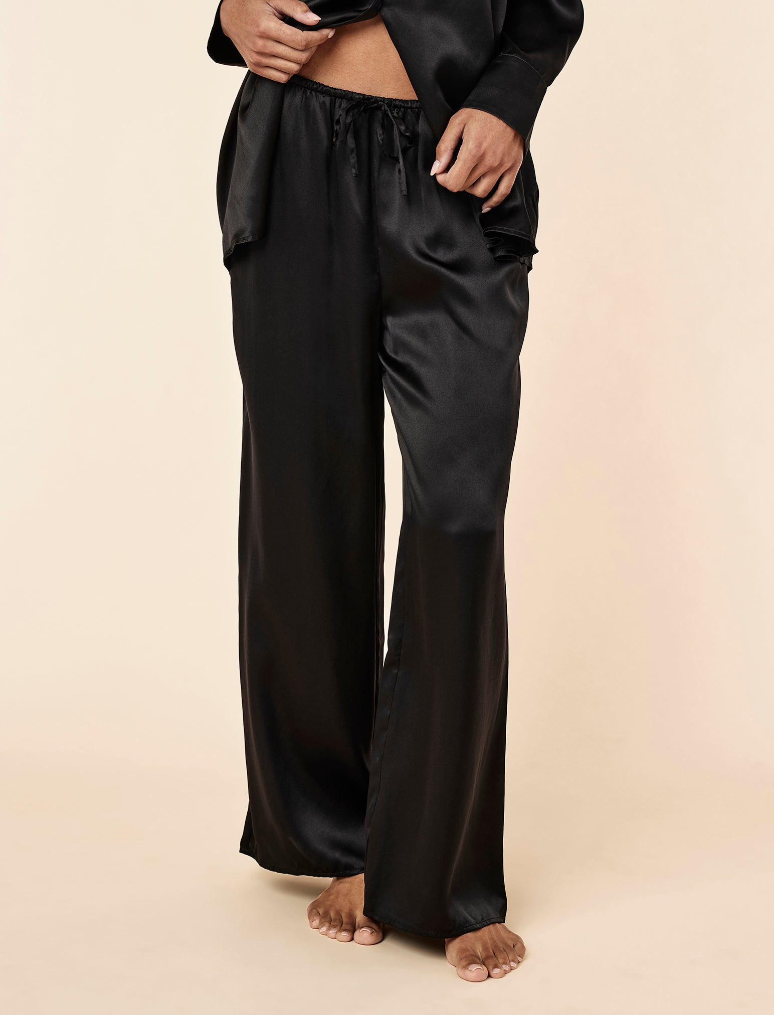 Pure Silk Wide Leg Pant