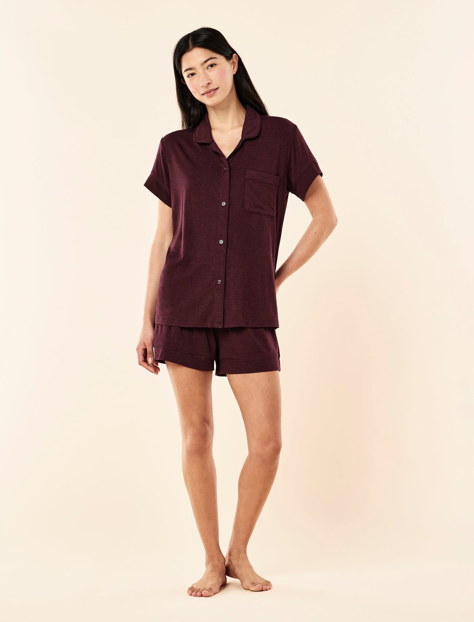 Kate Modal Soft Boxer PJ Set