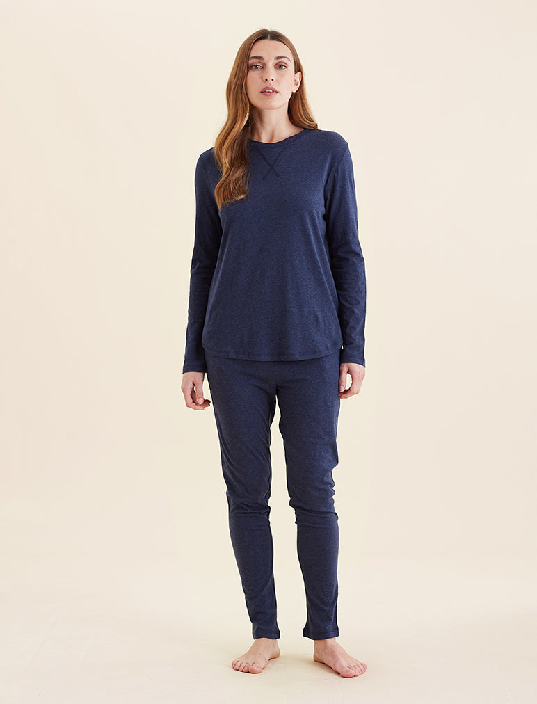 Jada Organic Cotton Knit Long Sleeve Tee