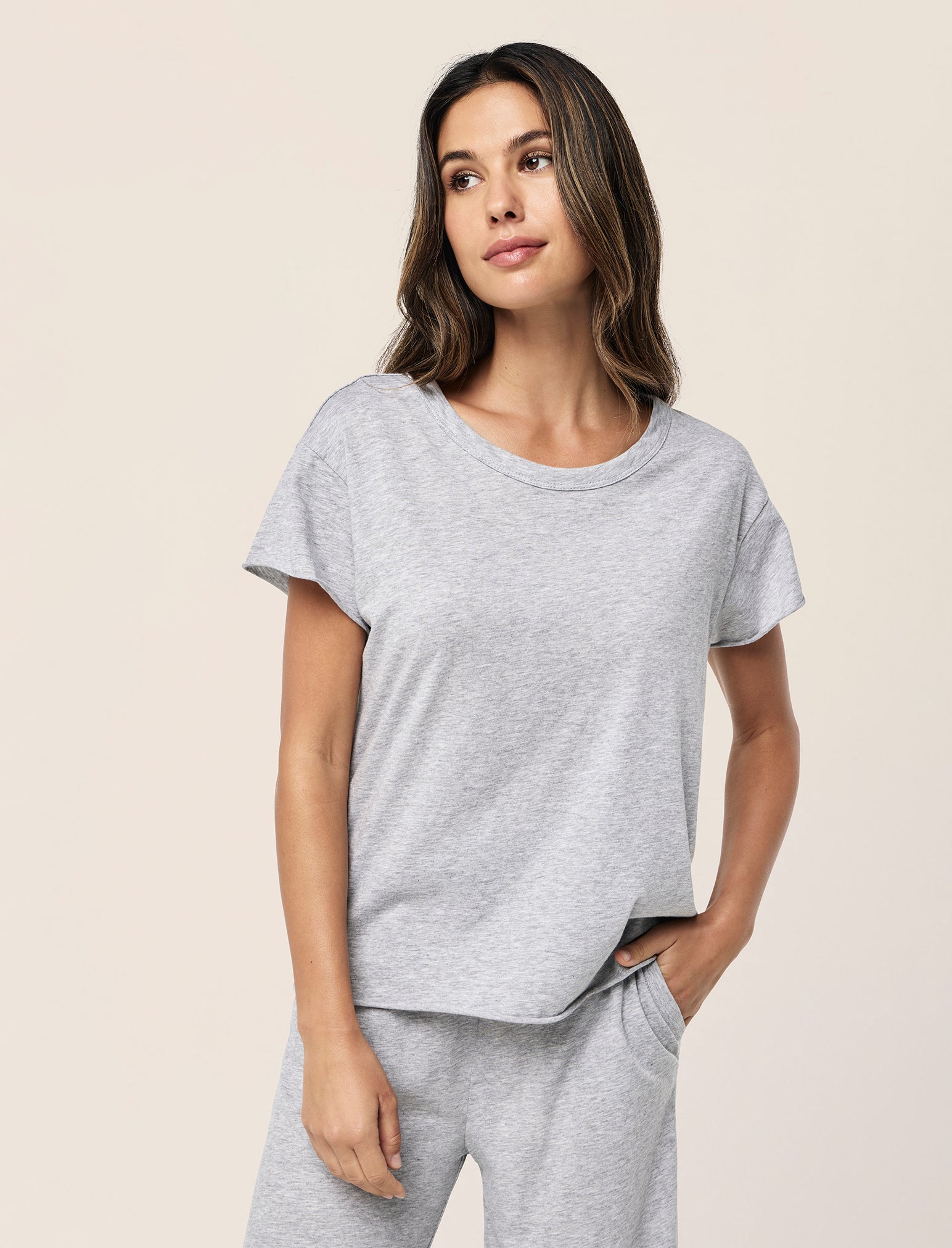 Jada Organic Cotton Knit Boxy Tee