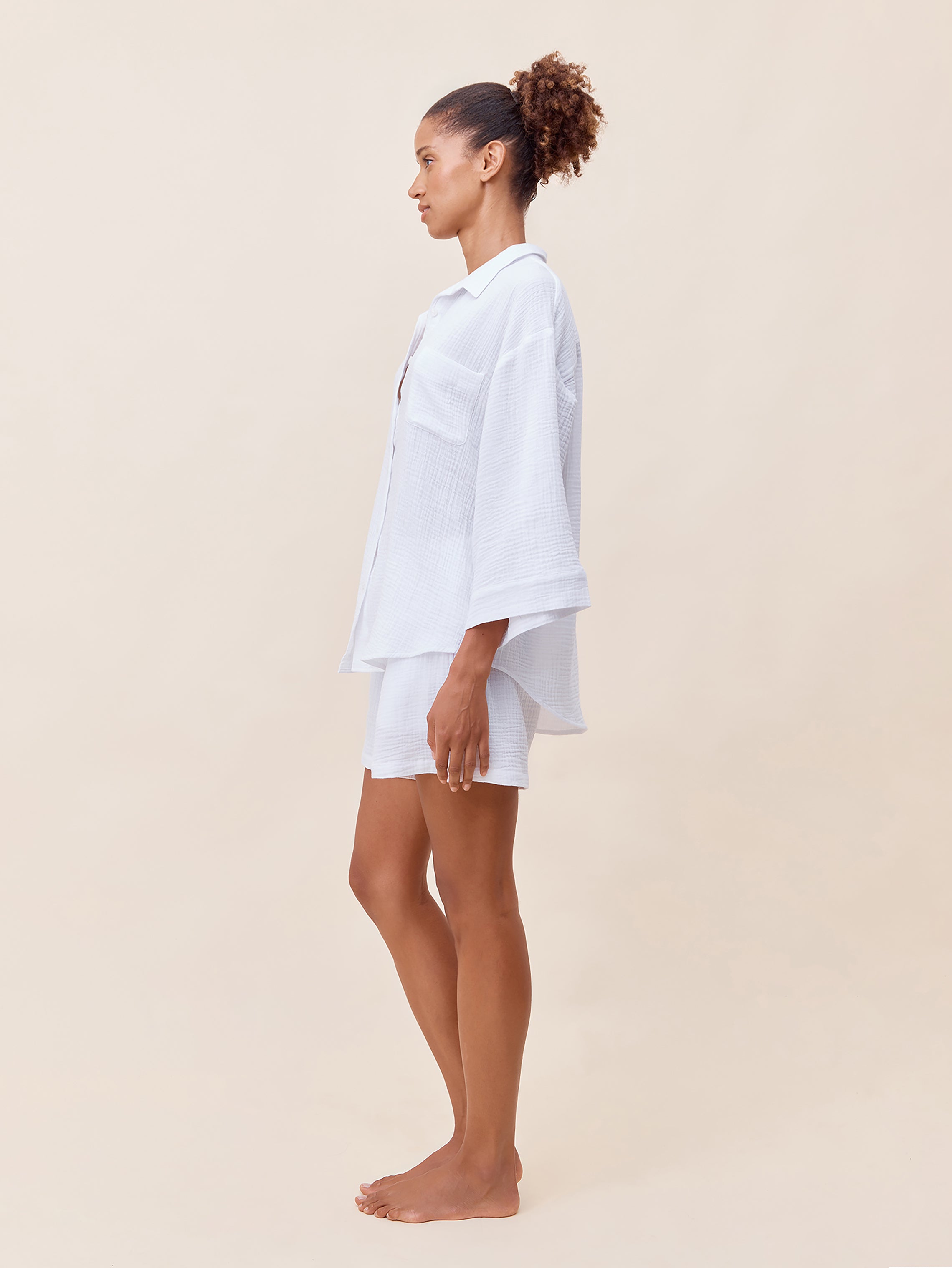 Ashley Textured Cotton Boxer PJ Set