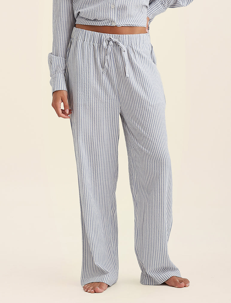 Sabine Seersucker Stripe F/L Pant