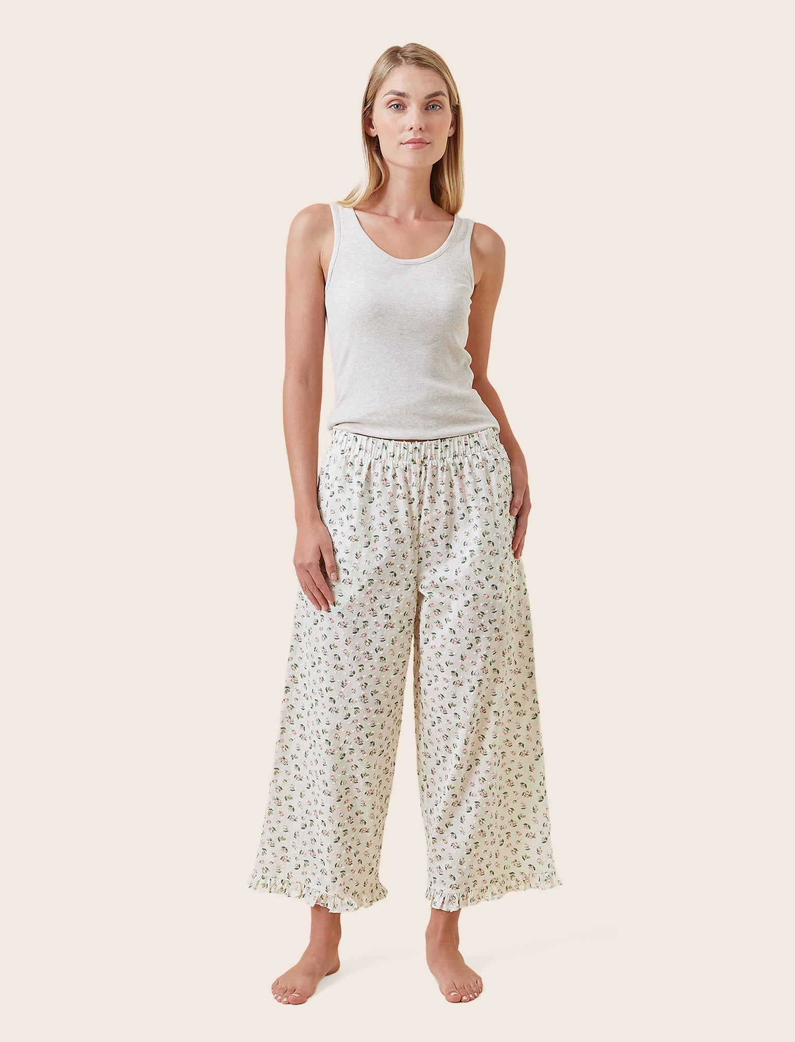 Swiss Dot Crop Pant