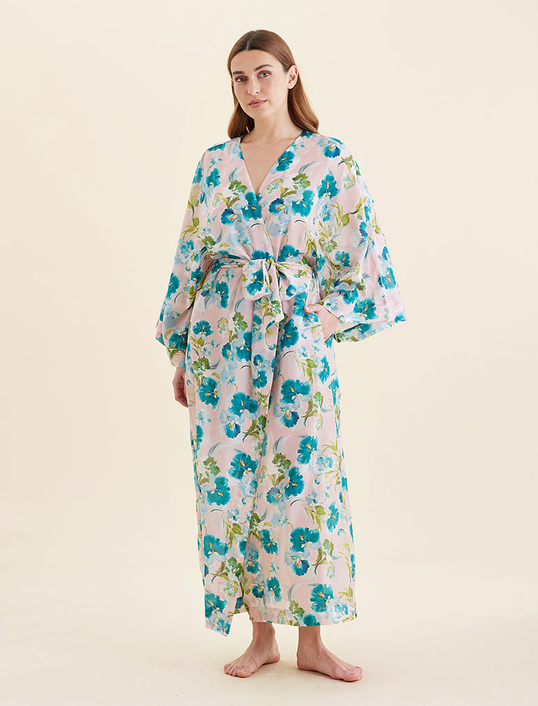 Audrey Floral Kimono Maxi Robe