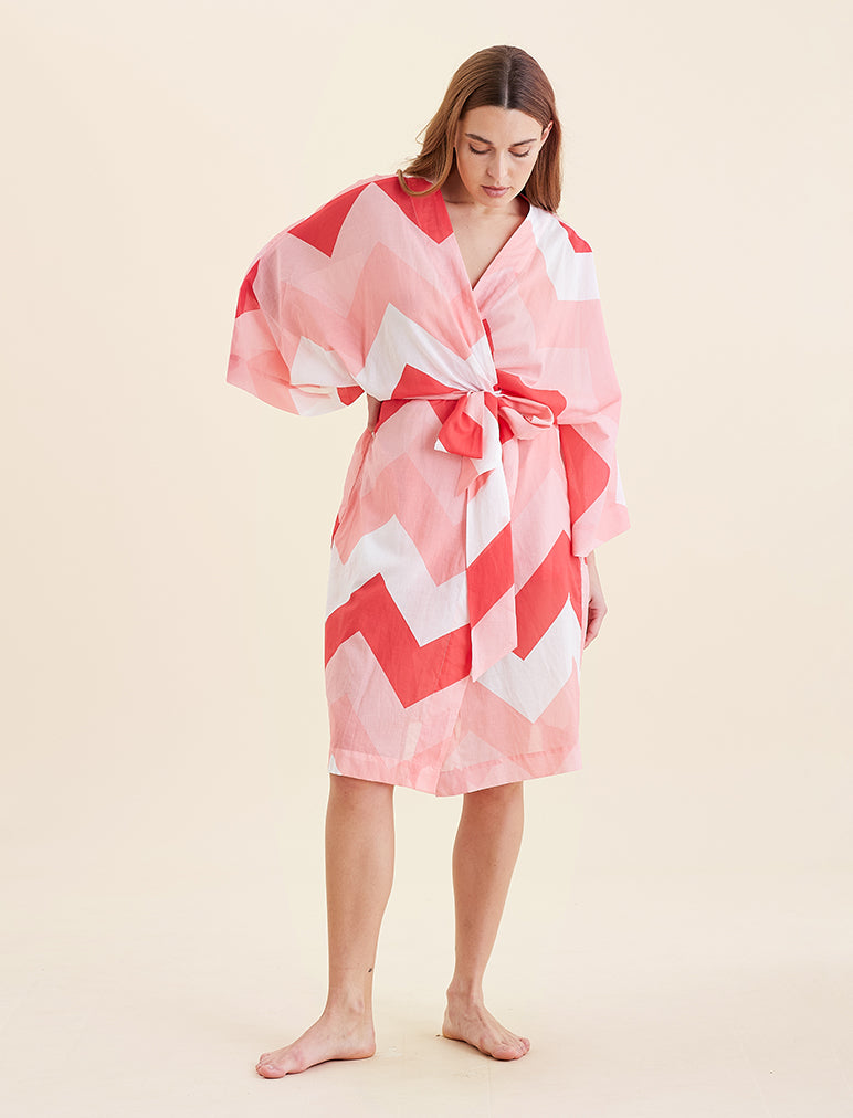 Ava Kimono Midi Robe