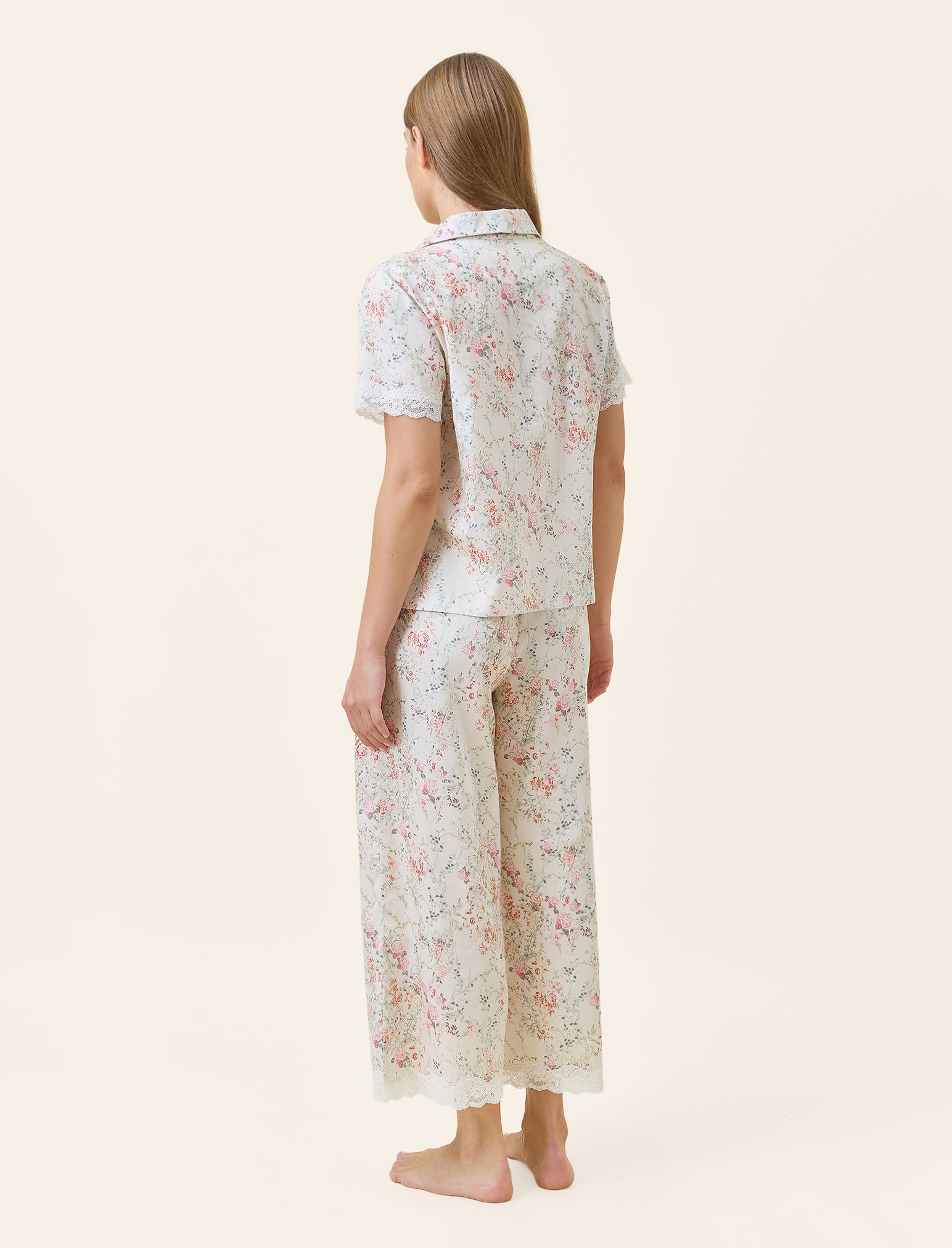 Yolly Lace Crop PJ Set