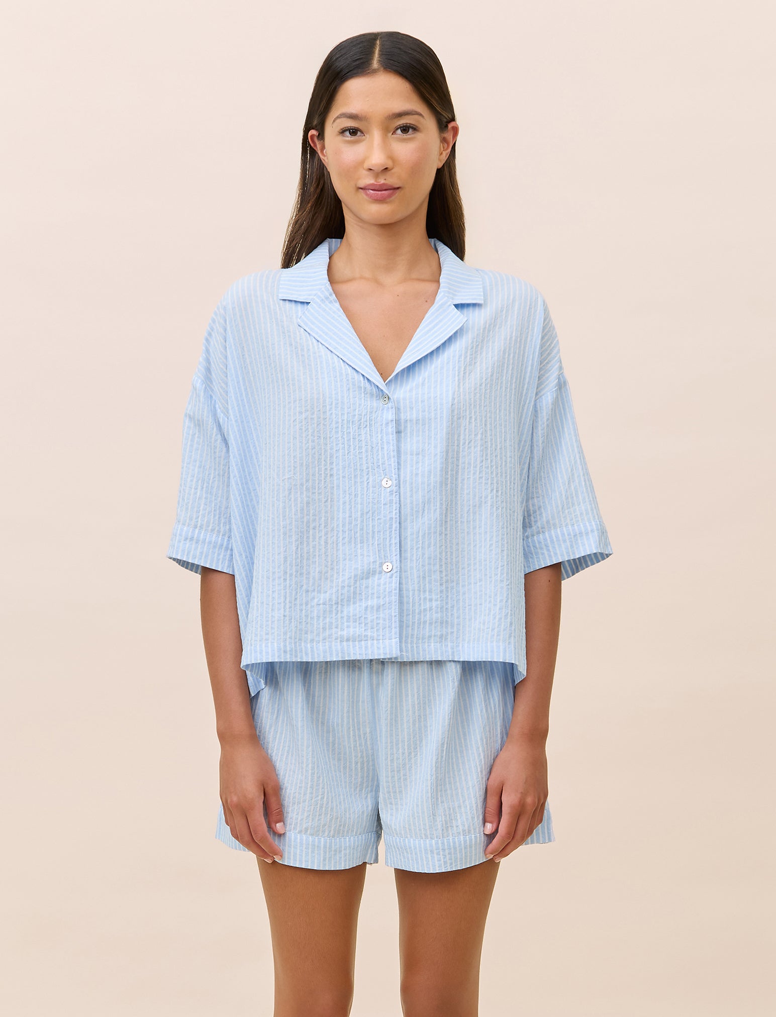 Sabrina Stripe Boxer PJ Set