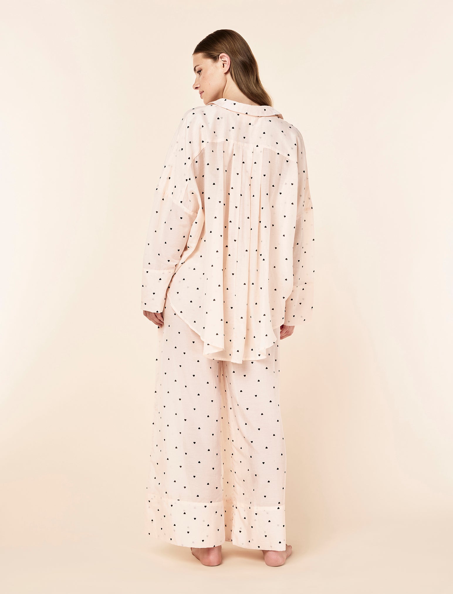 Hearts Full Length PJ Set