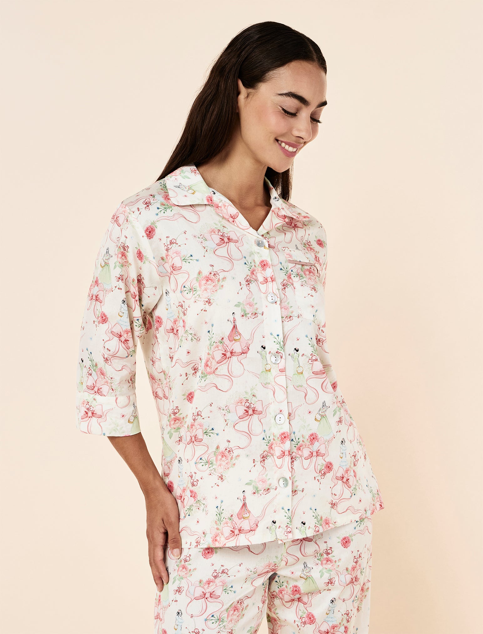 Bows in Bloom Crop PJ Set