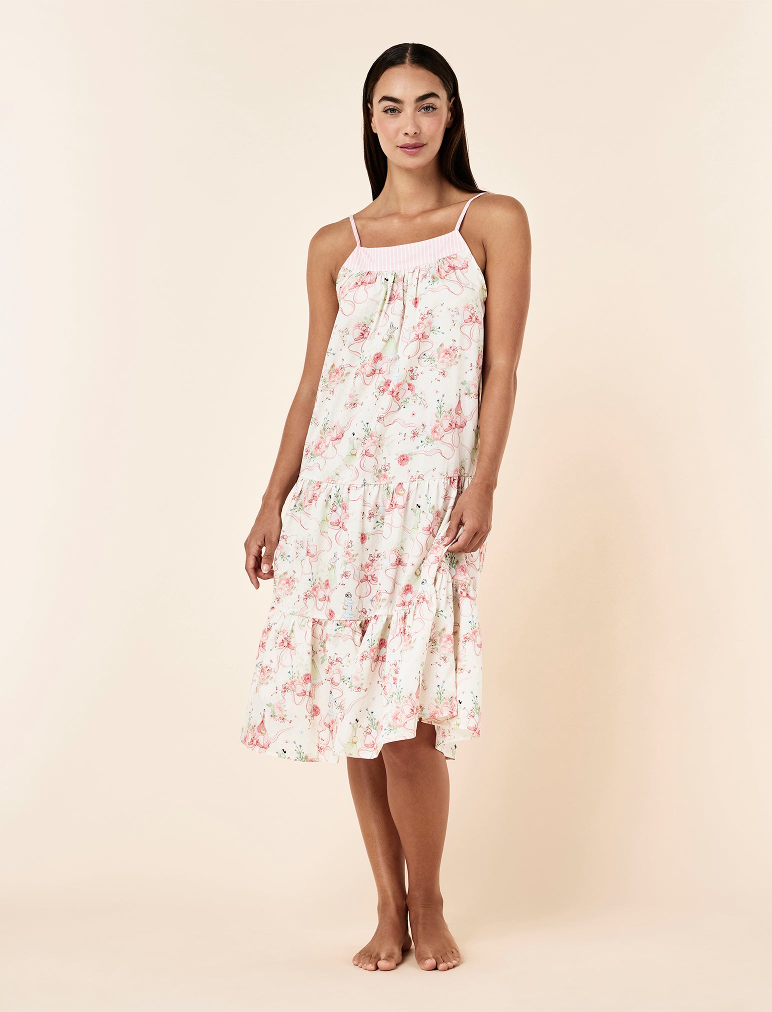 Bows in Bloom Tiered Strappy Nightie