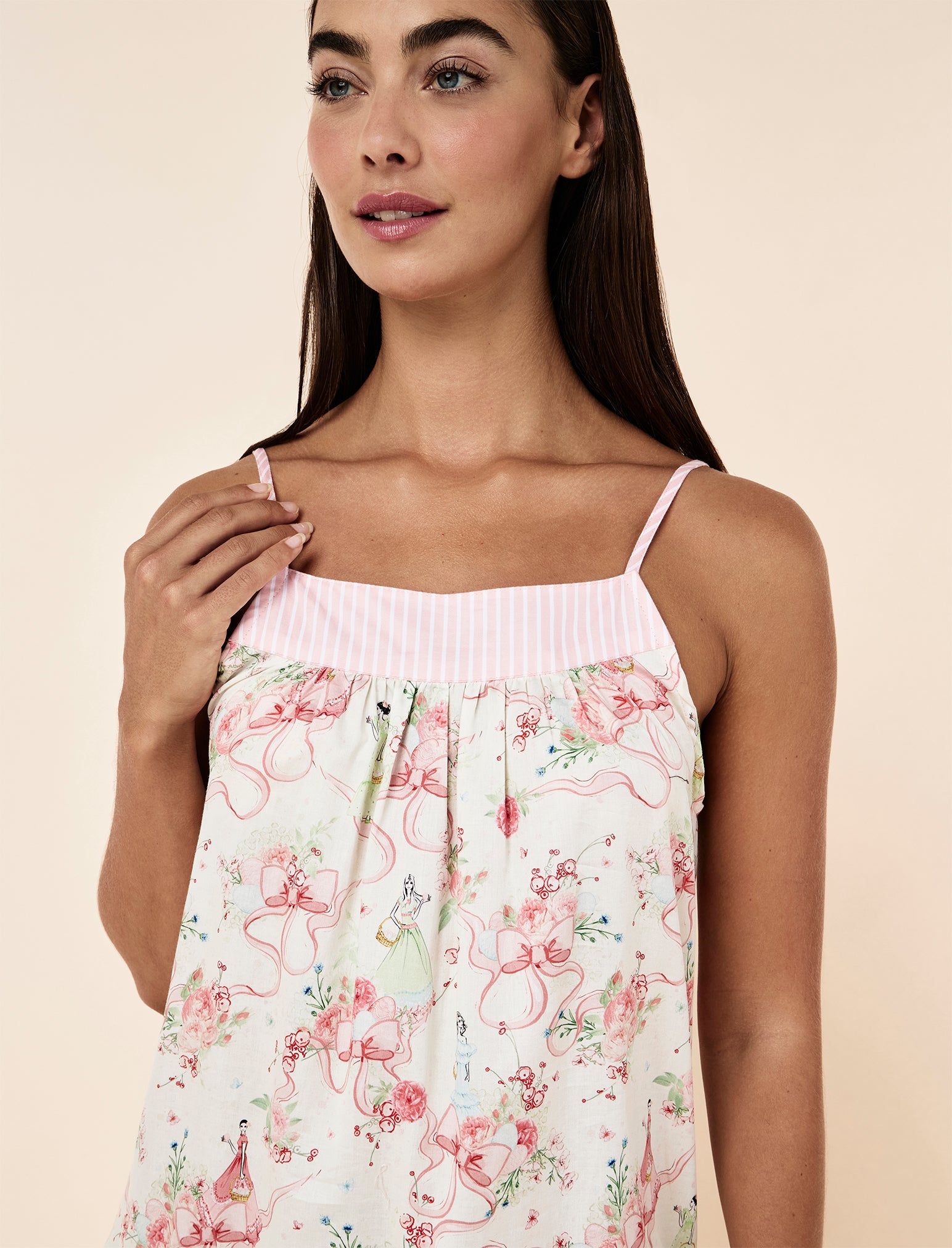 Bows in Bloom Tiered Strappy Nightie