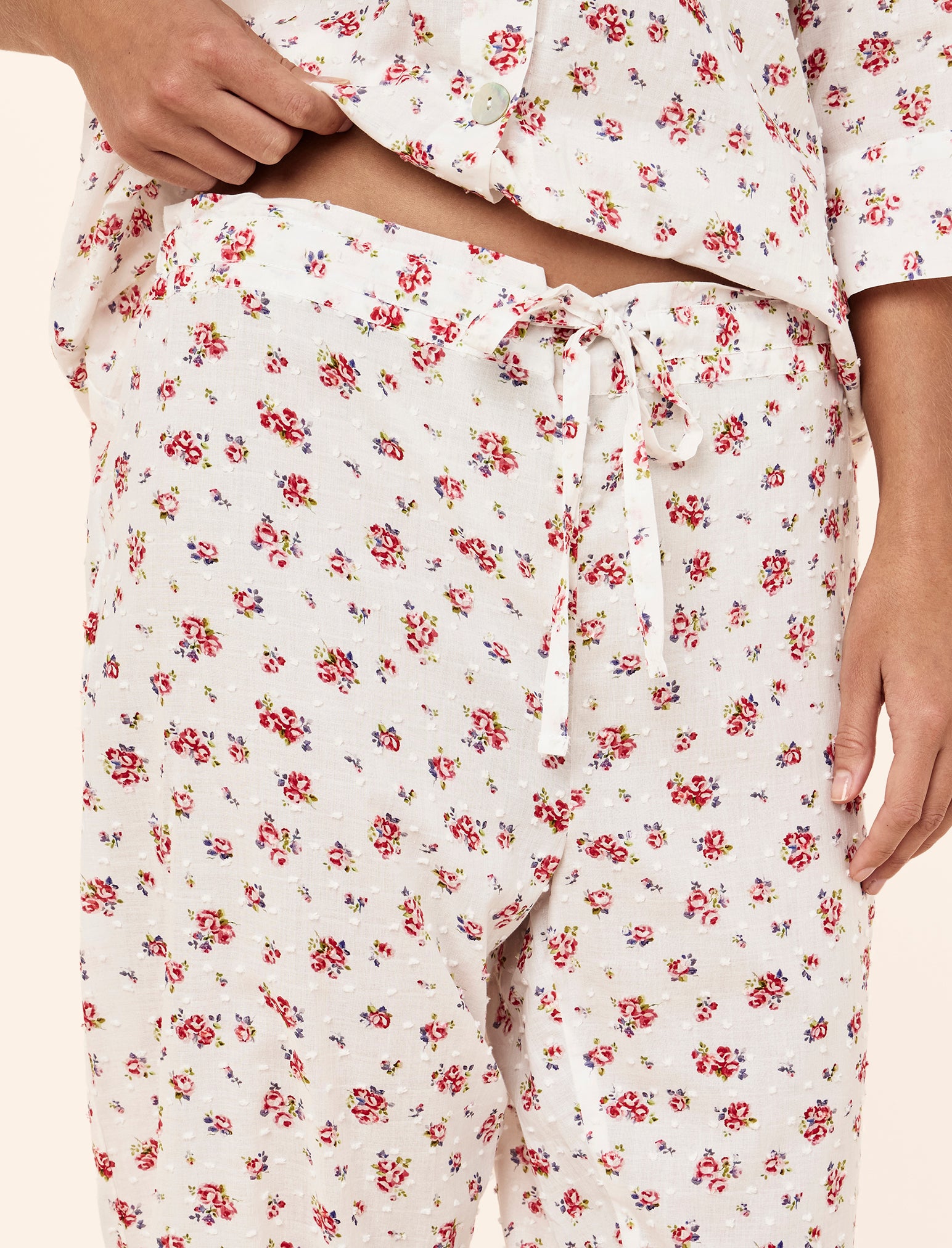 Swiss Dot Crop PJ Set