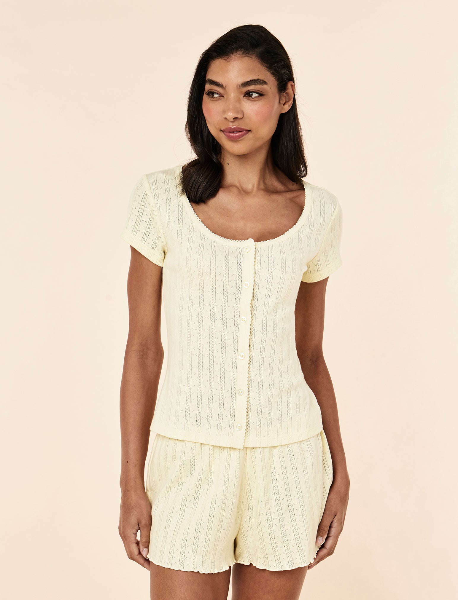 Imogen Pointelle Tee