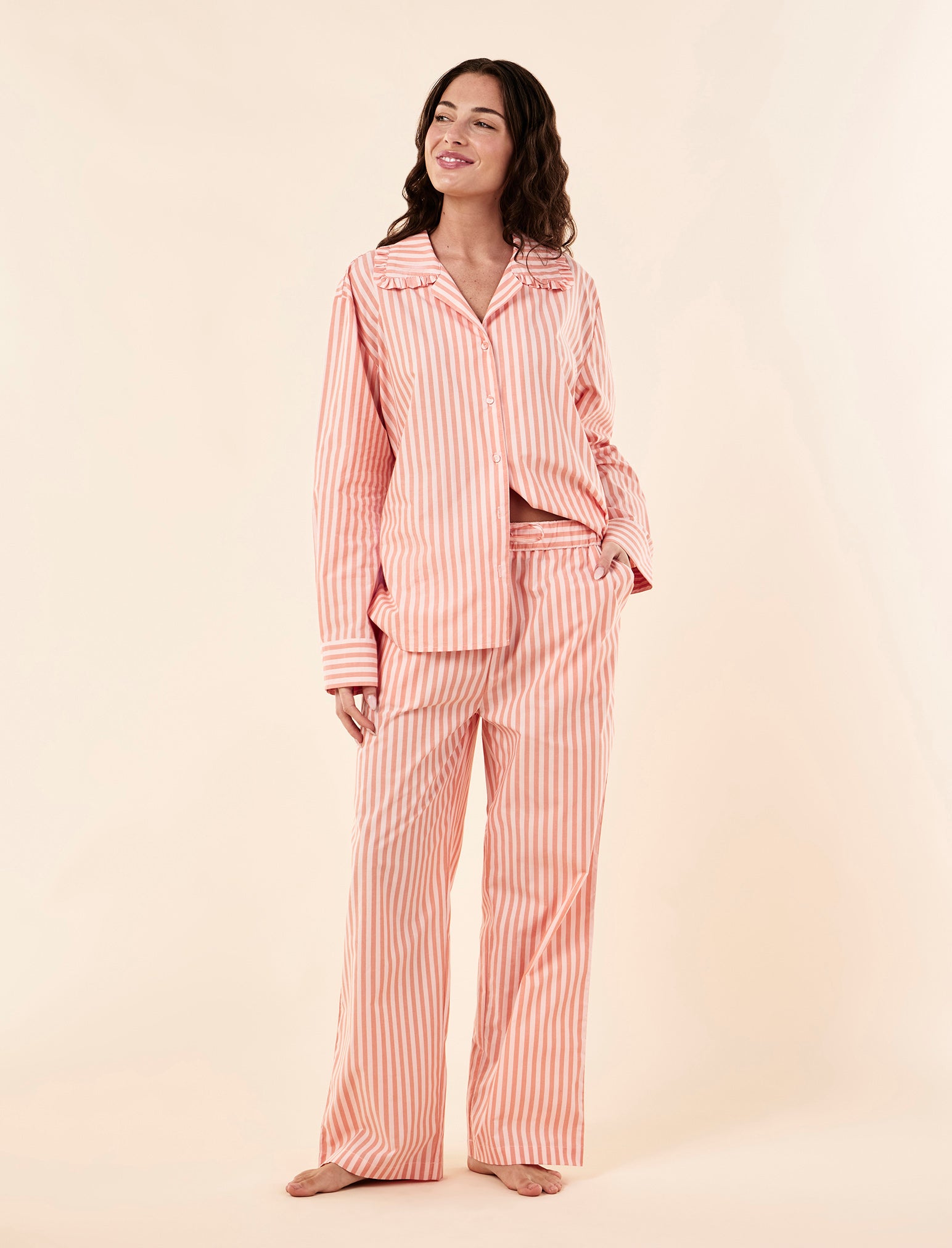Butterscotch Stripe Full Length PJ Set