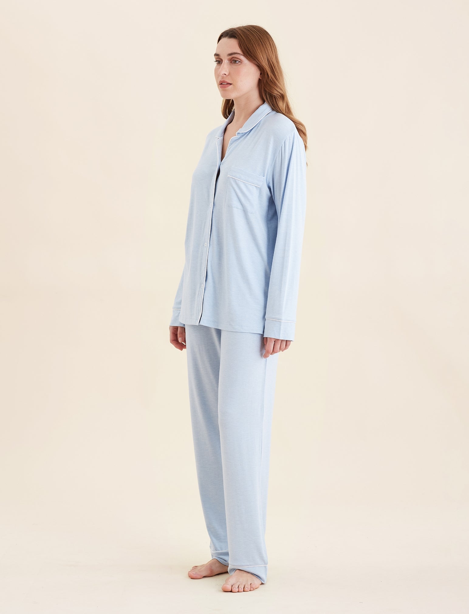 Kate Modal Soft Full Length PJ Set