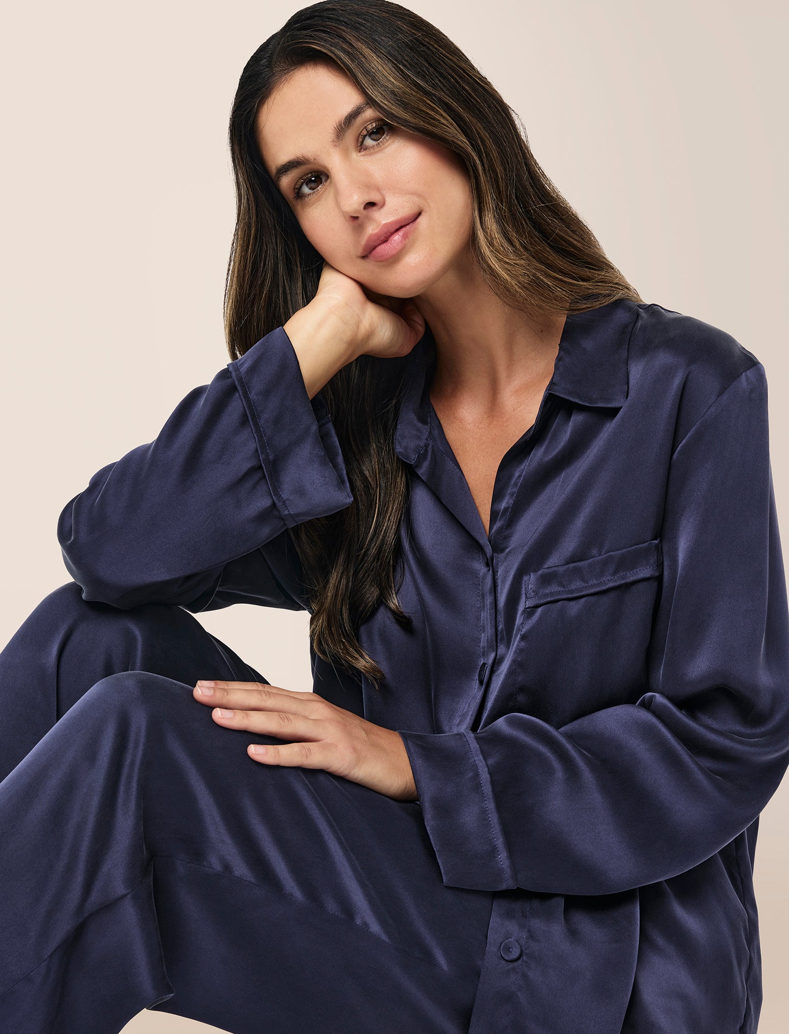 Audrey Washable Silk Full Length PJ
