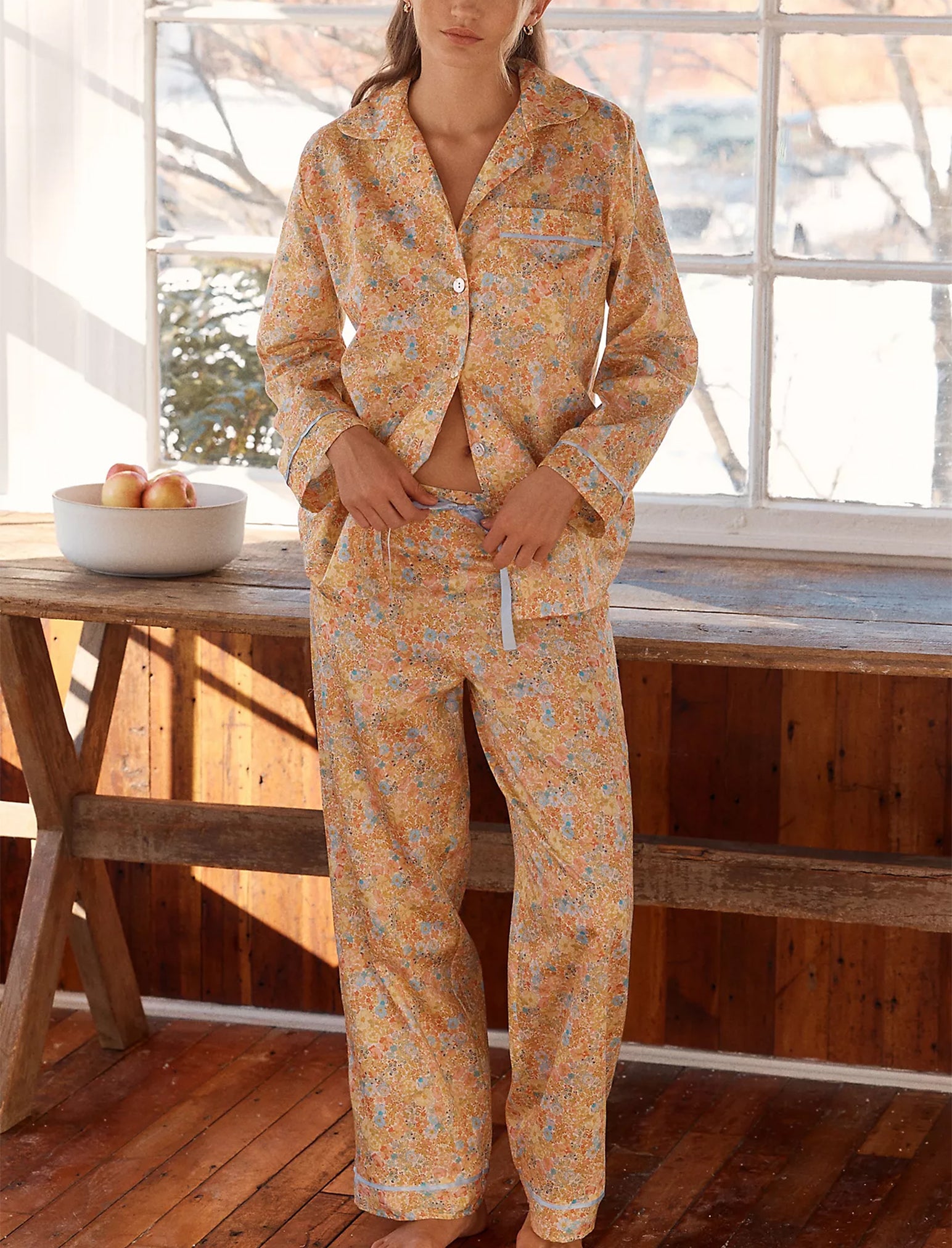 Carly Floral Full Length PJ Set