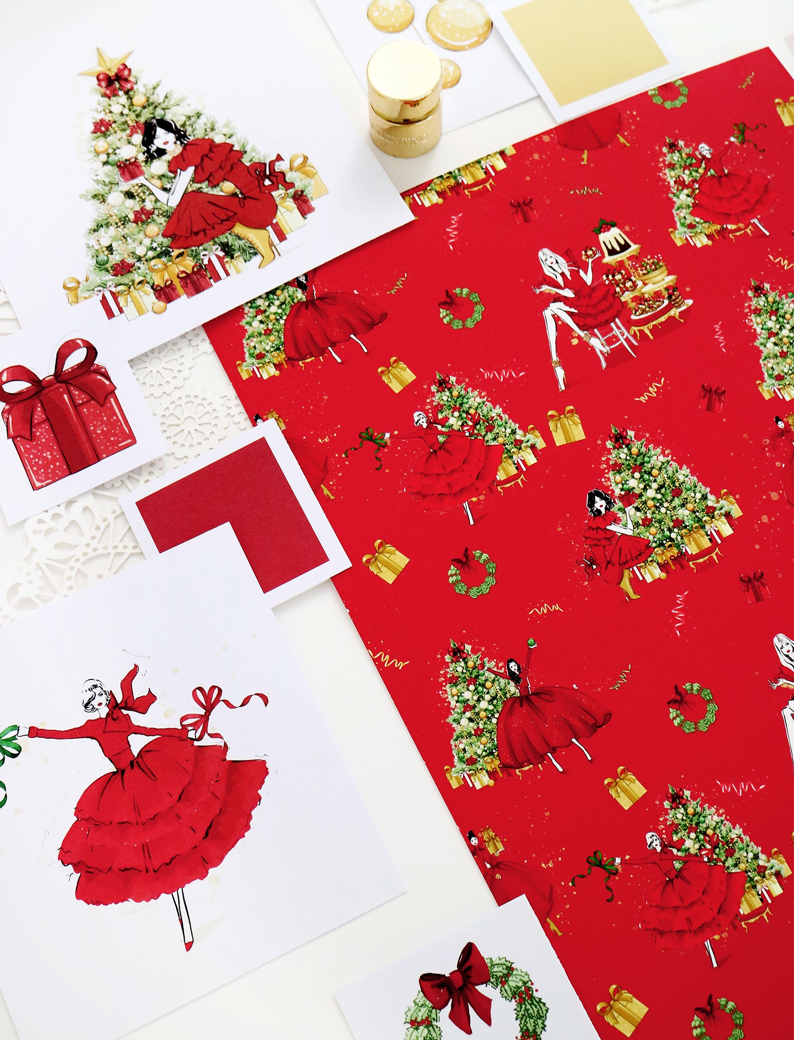 Christmas Surprise Quilted Cos Bag