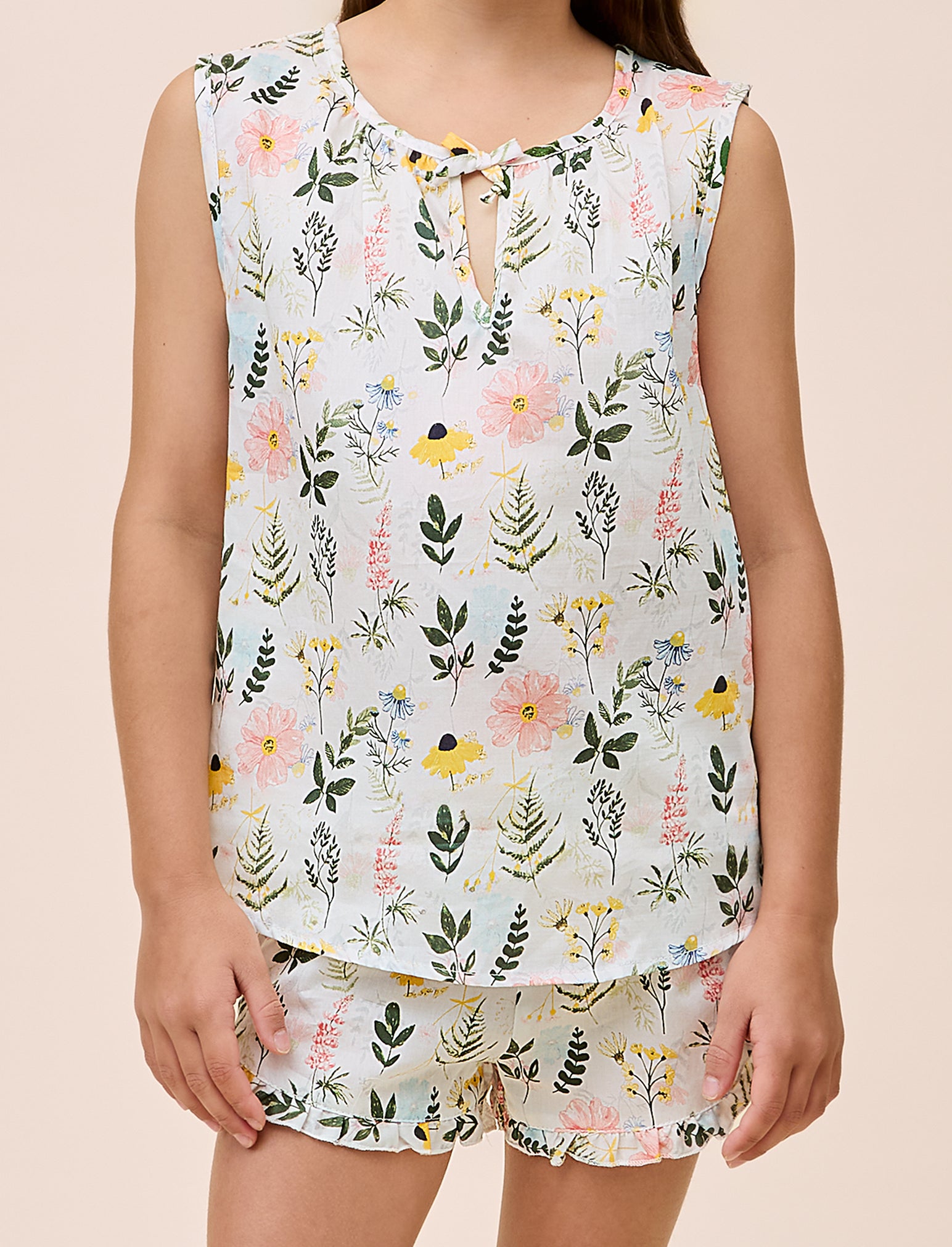 Kids Delphine Frill Cami and Boxer Short Set