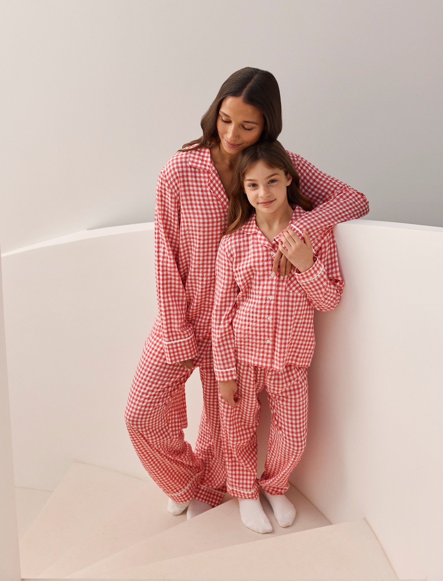 Kids Seersucker Full Length PJ Set