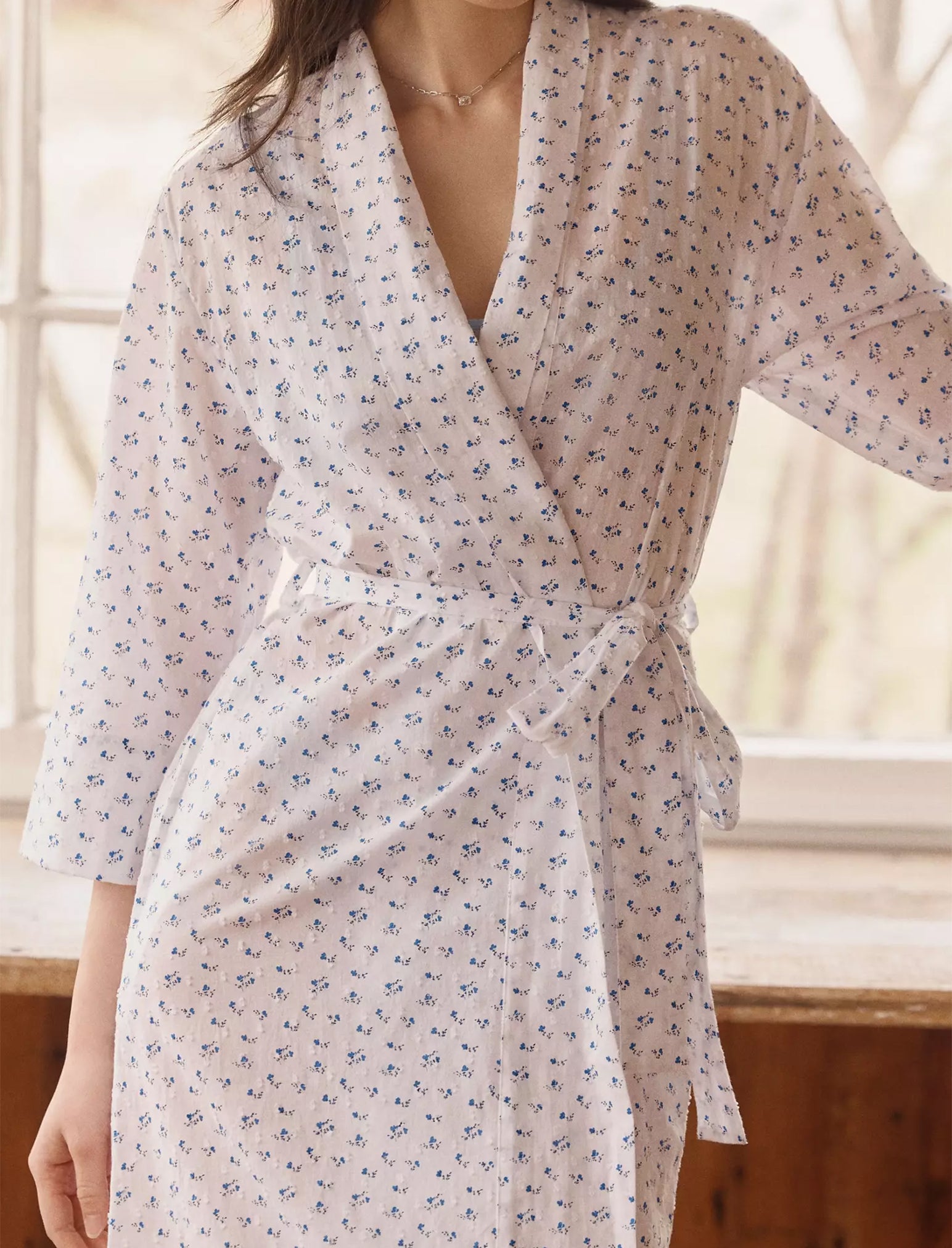 Swiss Dot Maxi Robe