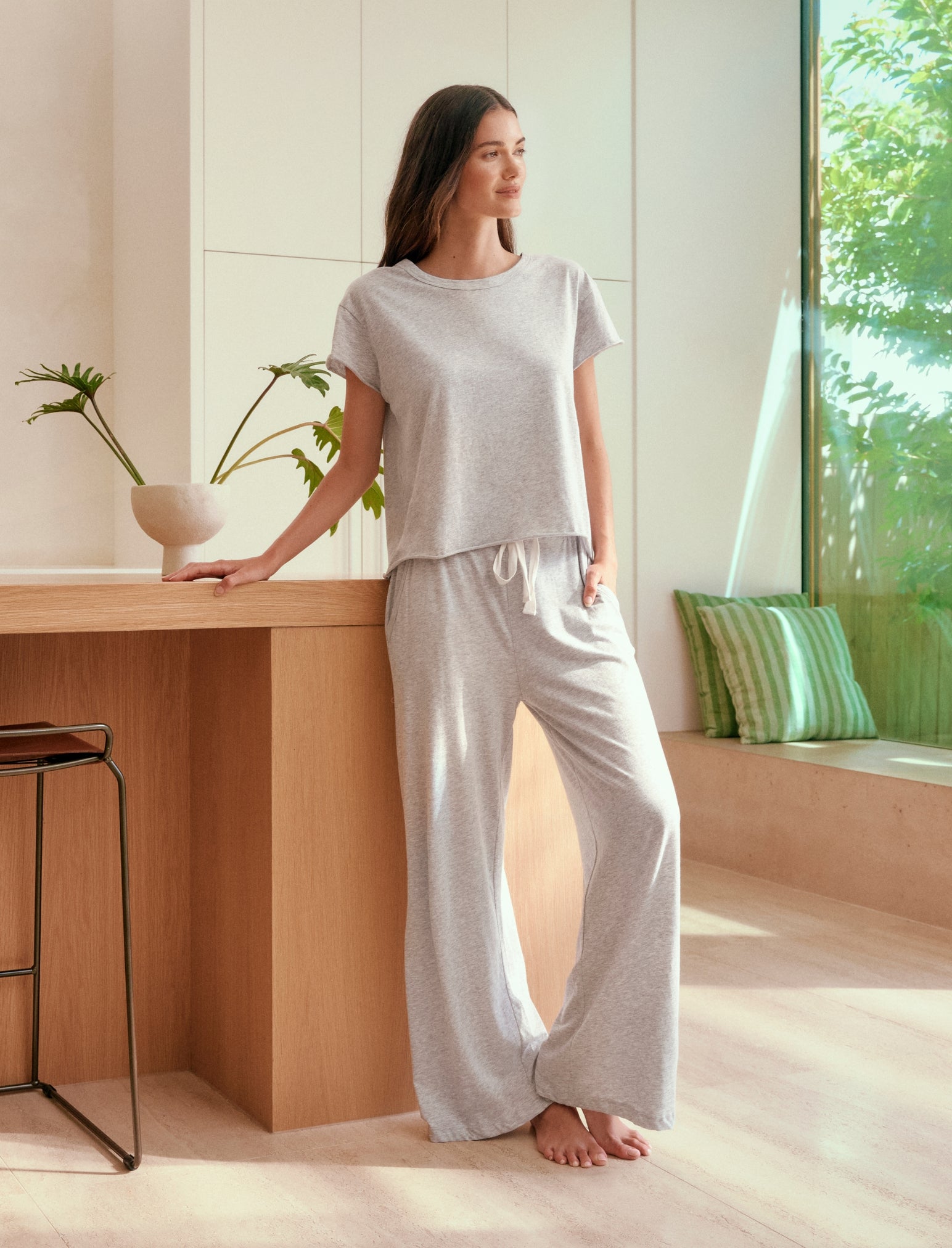 Jada Organic Cotton Knit Boxy Tee