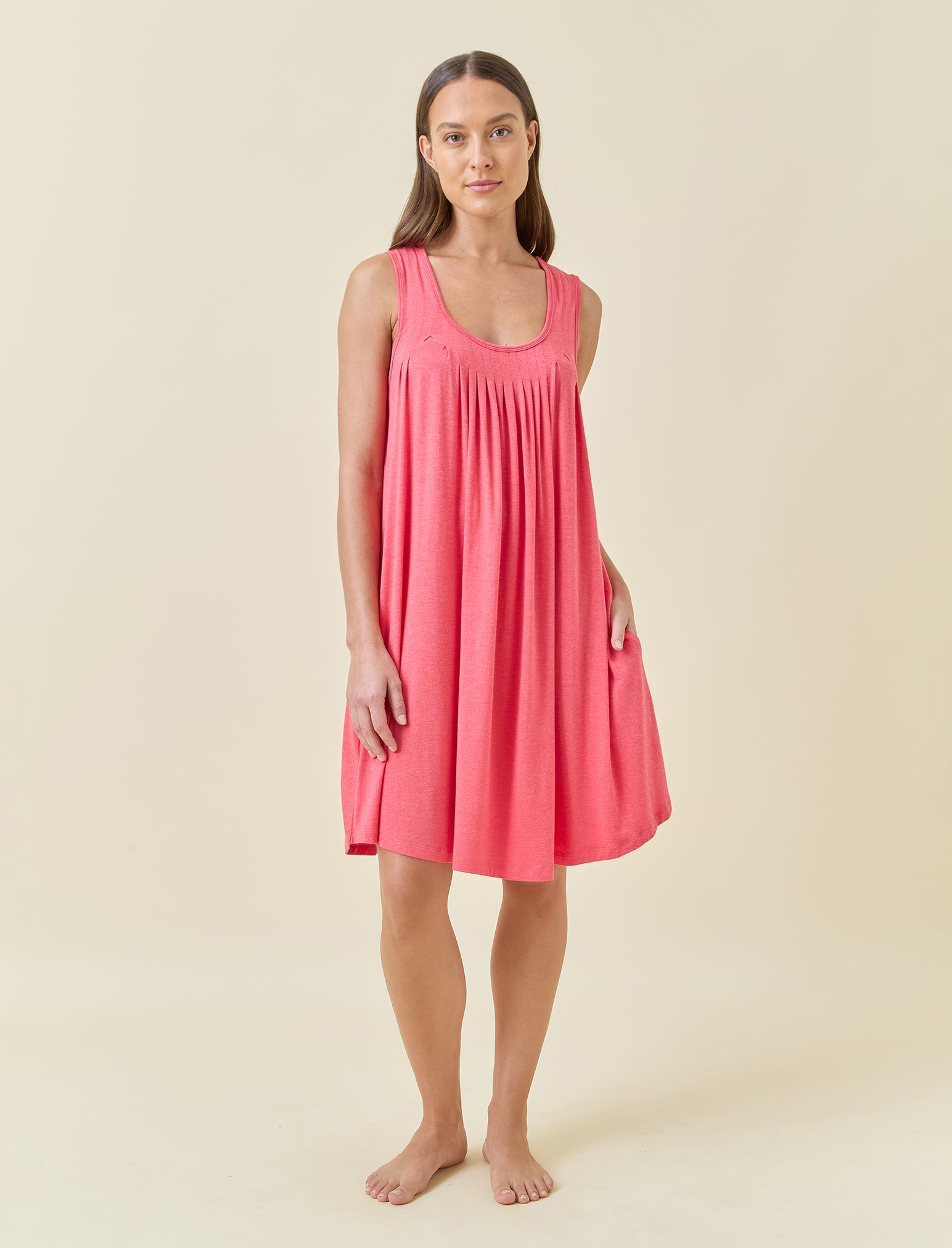 Kate Modal Soft Pleat Front Nightie