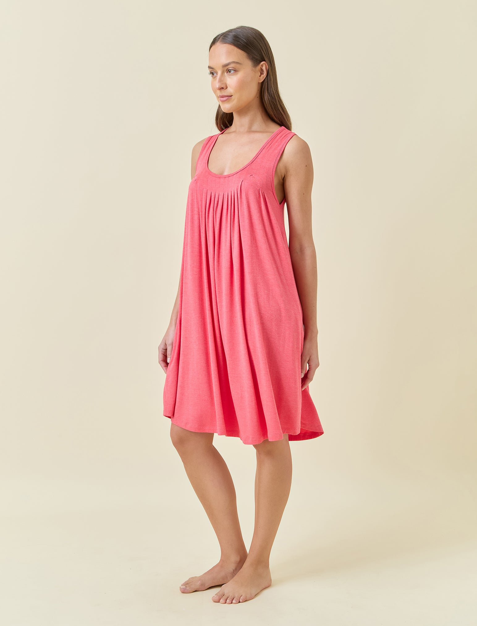 Kate Modal Soft Pleat Front Nightie
