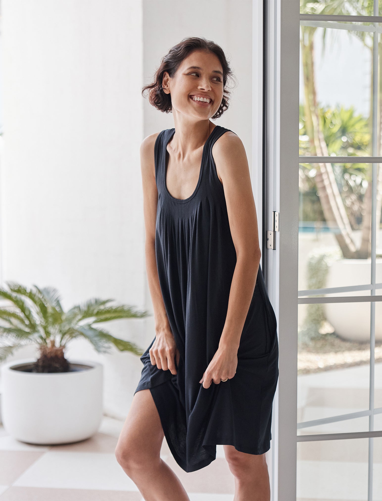 Kate Modal Soft Pleat Front Nightgown