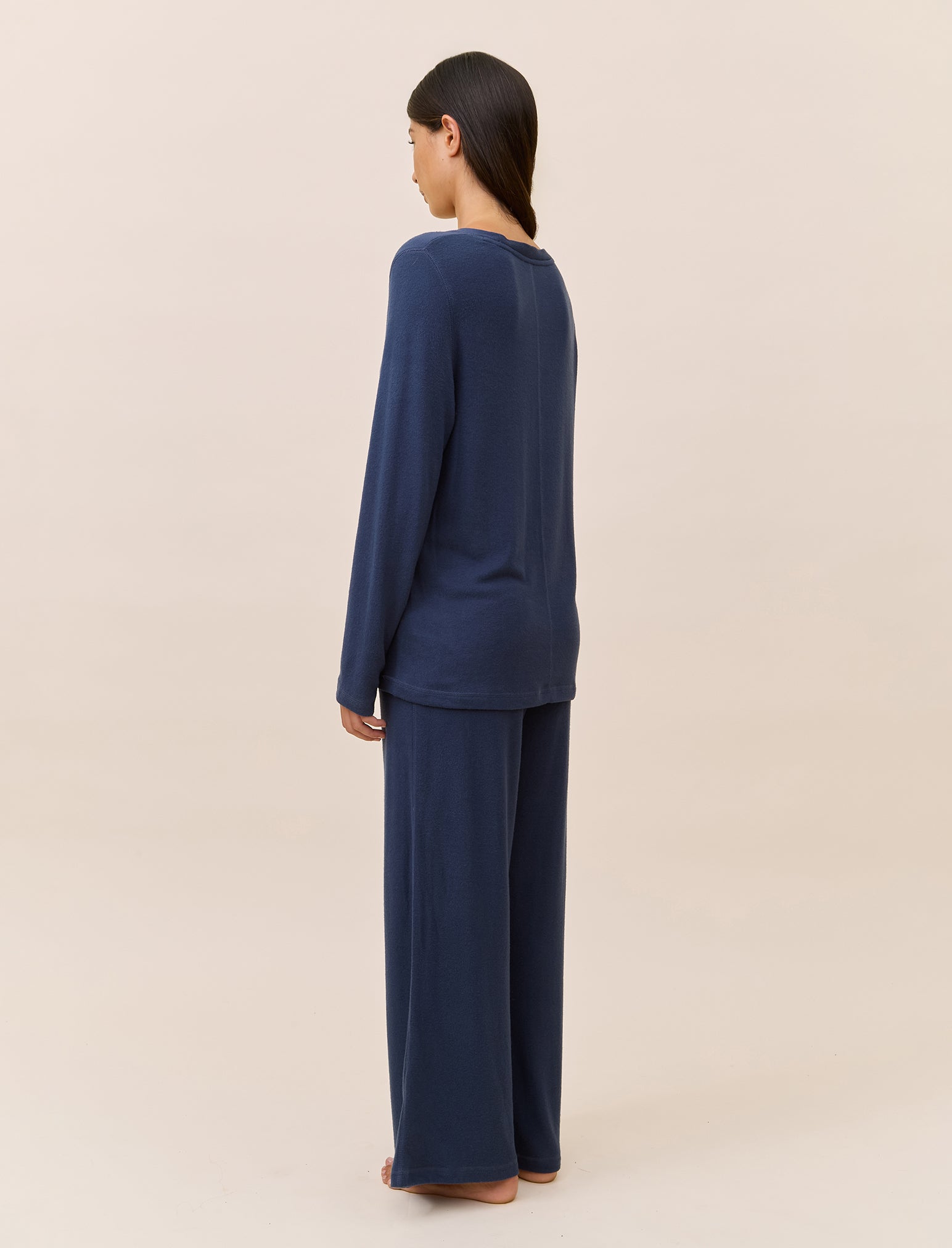 Feather Soft Long Sleeve Top & Wide Leg Pant Set