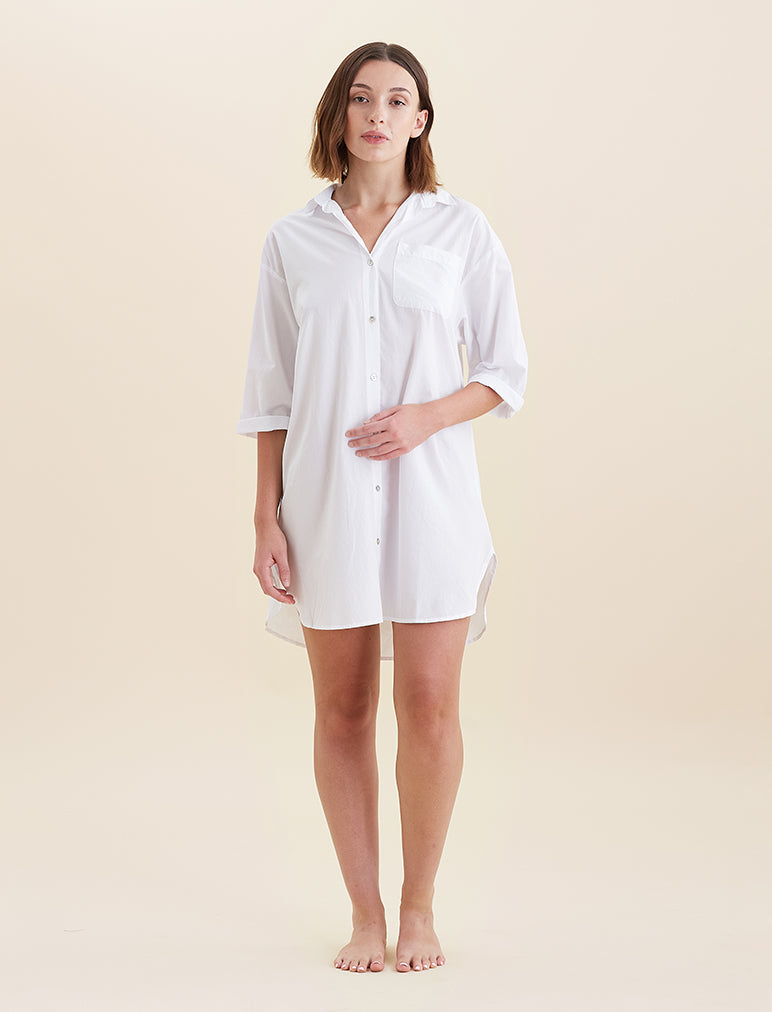 Whale Beach Nightshirt in White