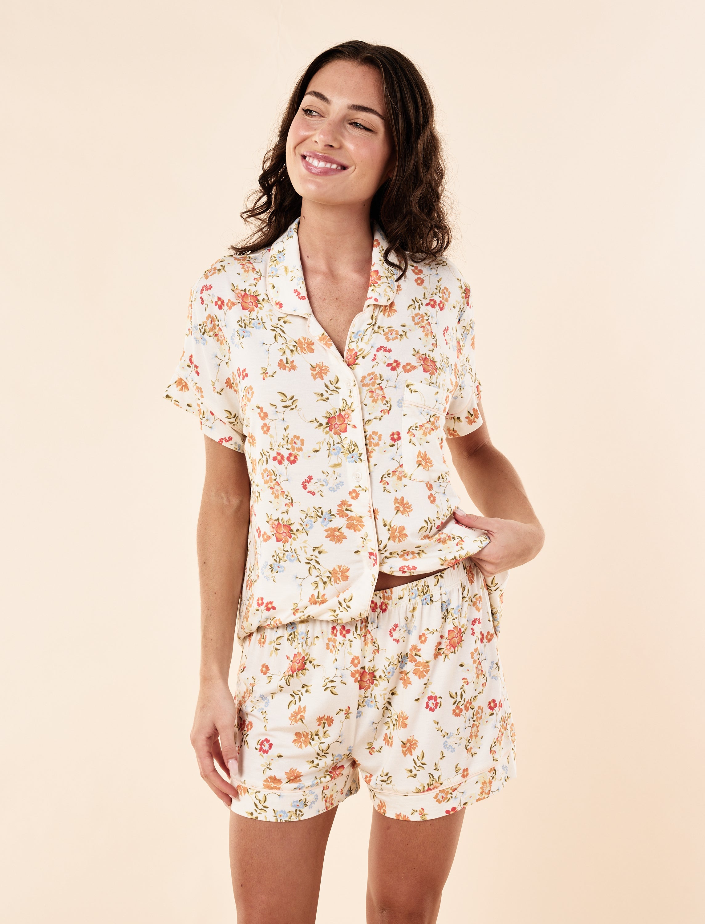 Kate Modal Soft Boxer PJ Set