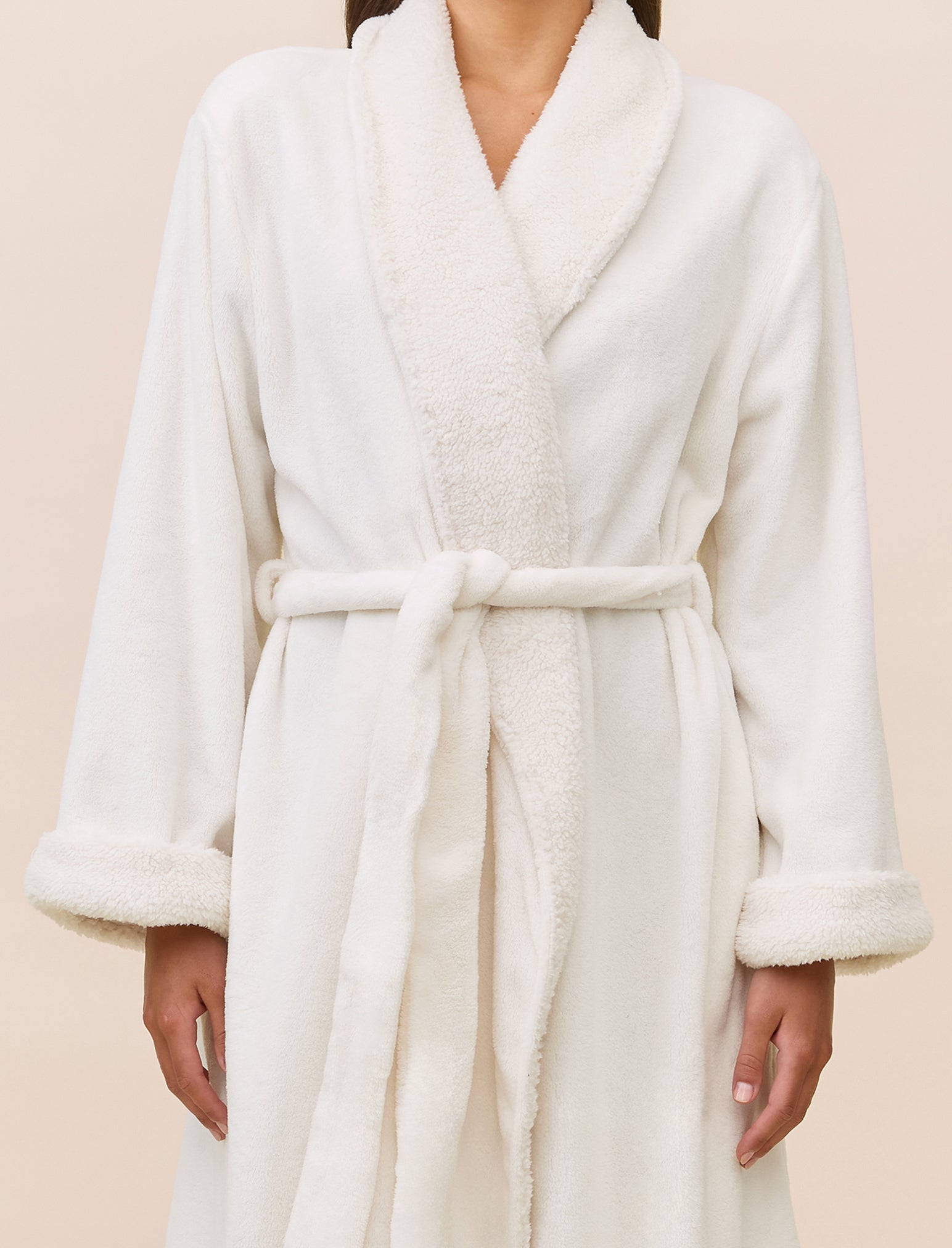 Sherpa Soft Robe with Eye Mask