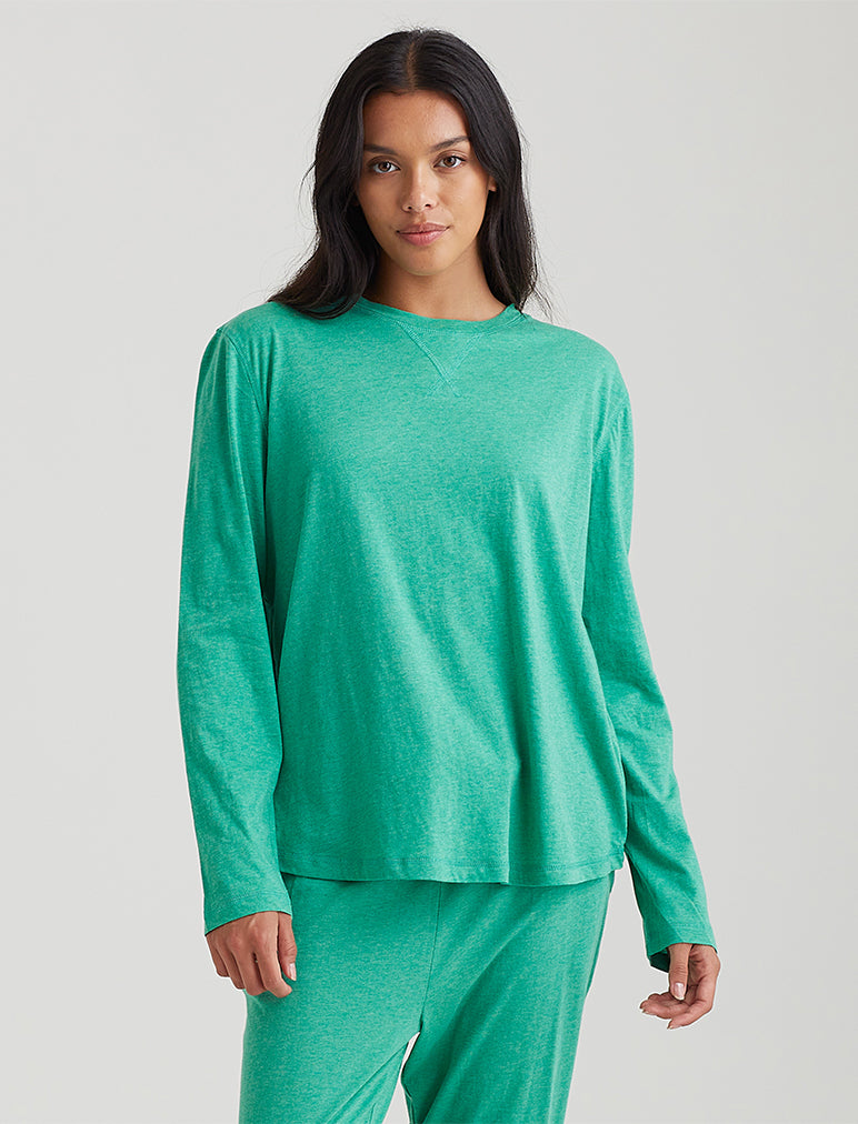 Jada Organic Cotton Long Sleeve Knit Tee