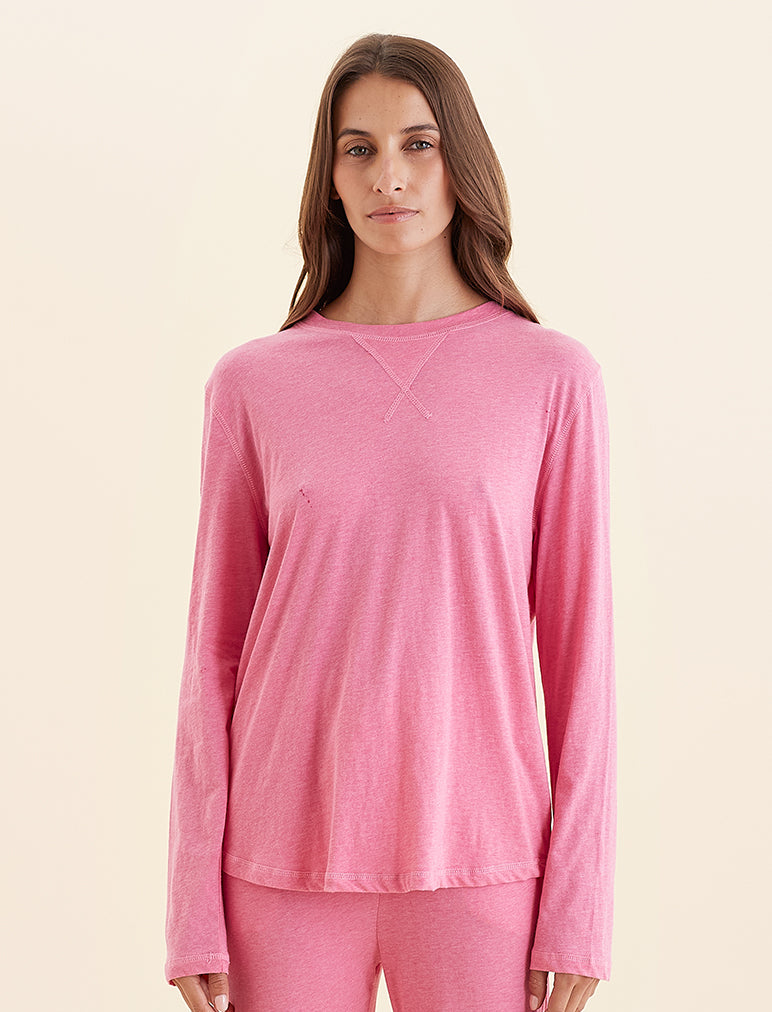 Jada Organic Cotton Long Sleeve Knit Tee