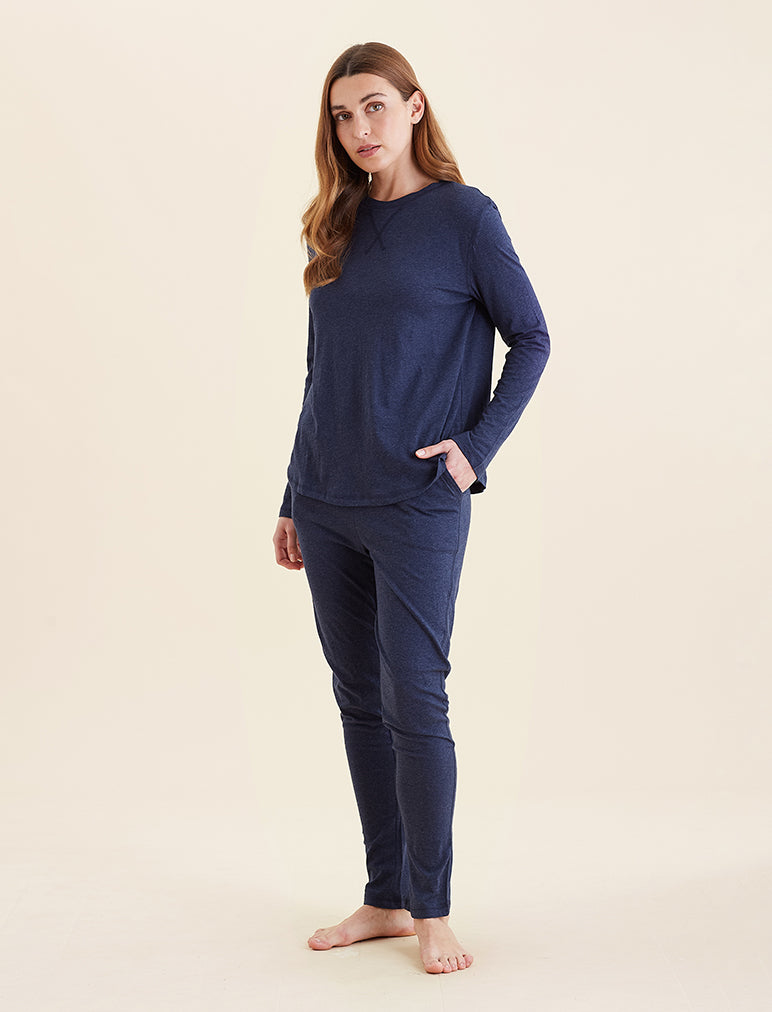 Jada Organic Cotton Long Sleeve Knit Tee