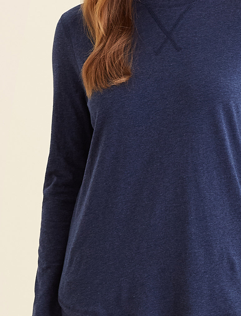 Jada Organic Cotton Long Sleeve Knit Tee