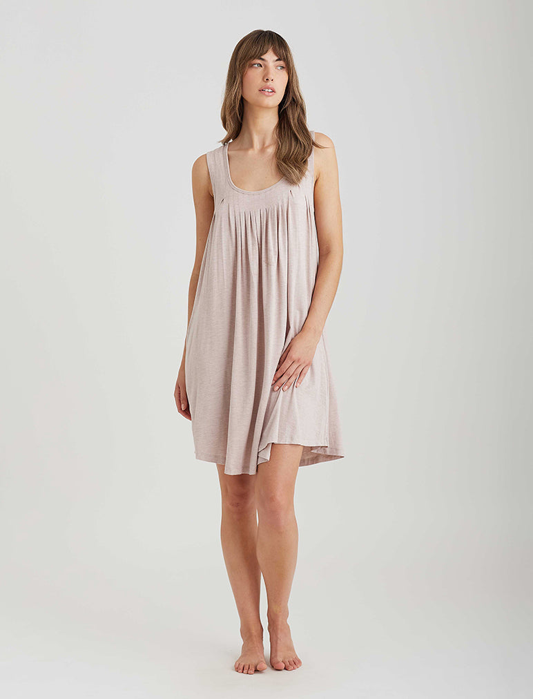 Kate Modal Soft Pleat Front Nightgown