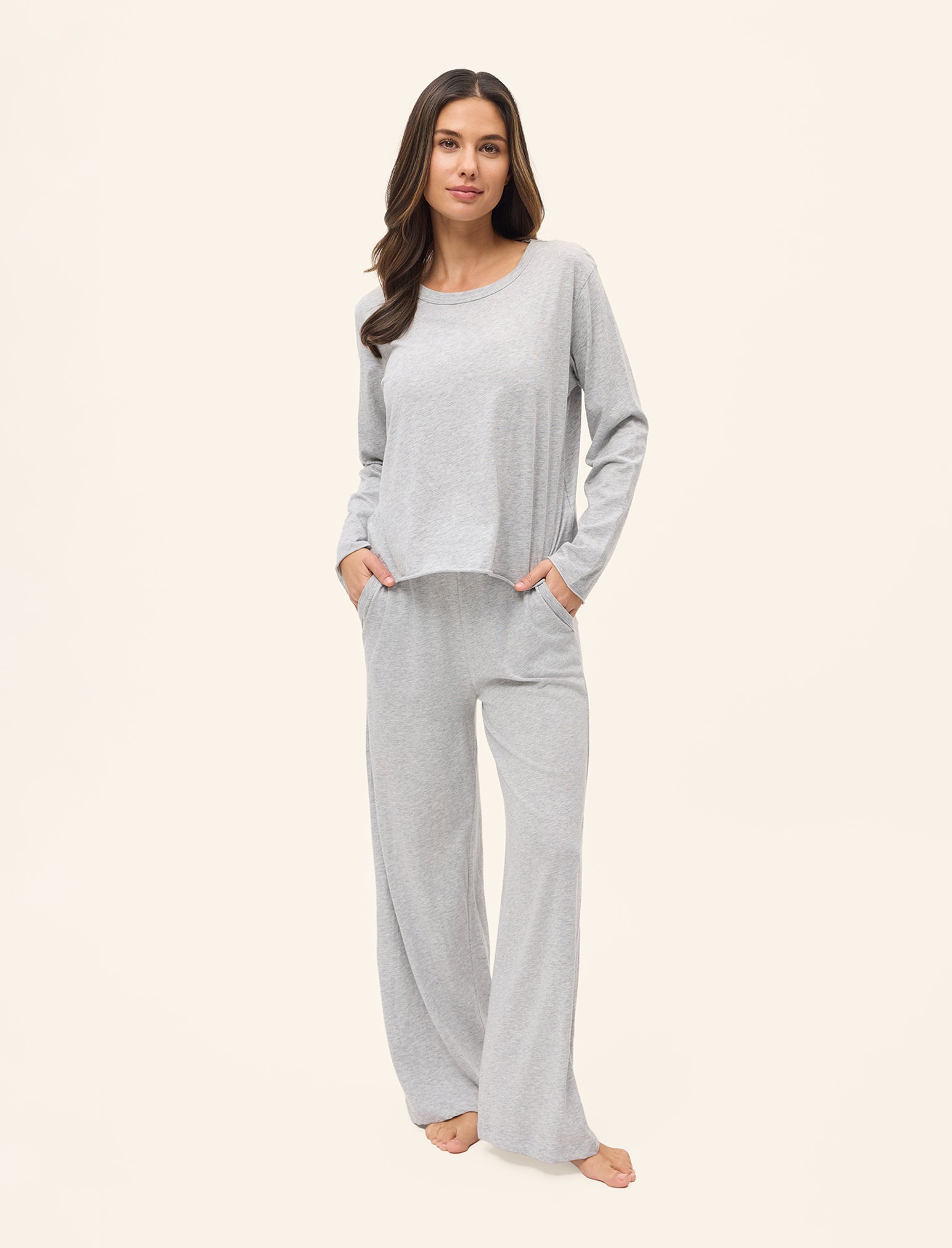 Jada Organic Cotton Boxy Long Sleeve Tee