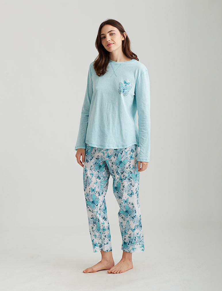 Megan Hess Butterfly Long Sleeve Print Tee