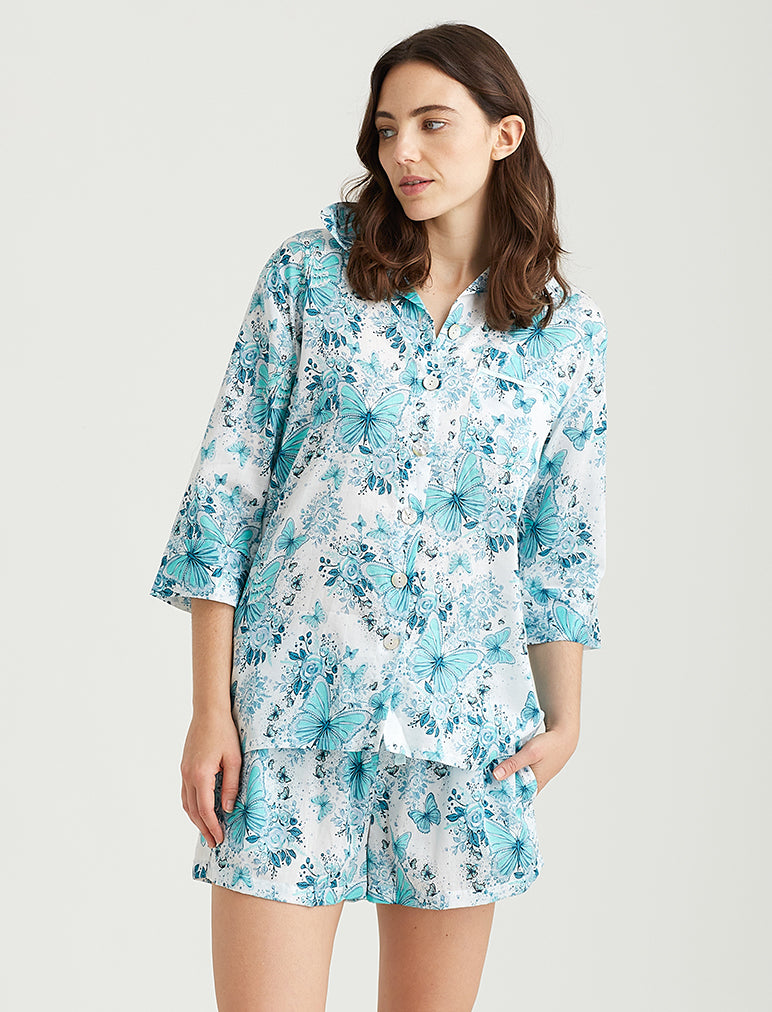 Megan Hess Butterfly Crop PJ Shirt