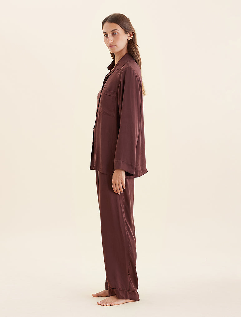 Audrey Washable Silk Full Length PJ