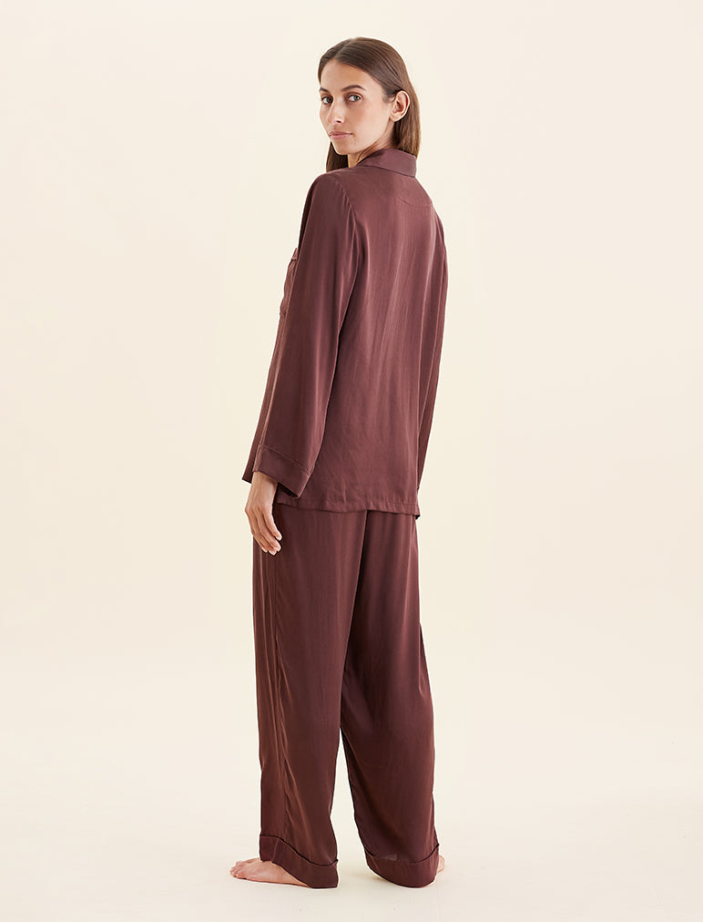 Audrey Washable Silk Full Length PJ