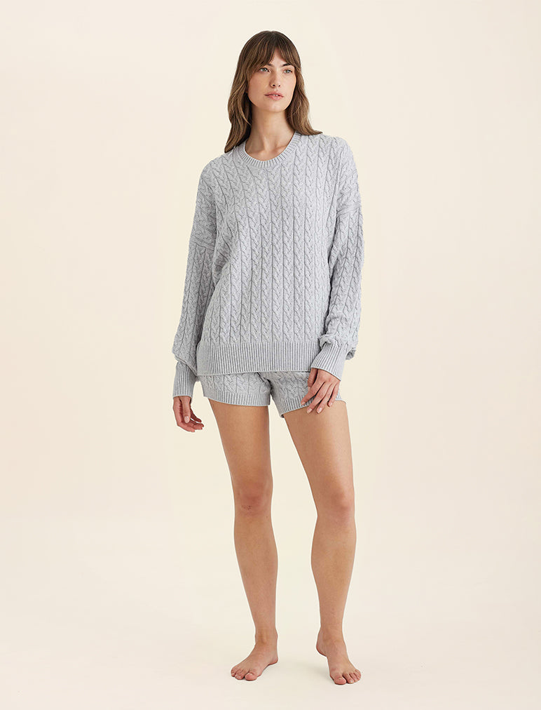 Cozy Cable Cotton Cashmere Short