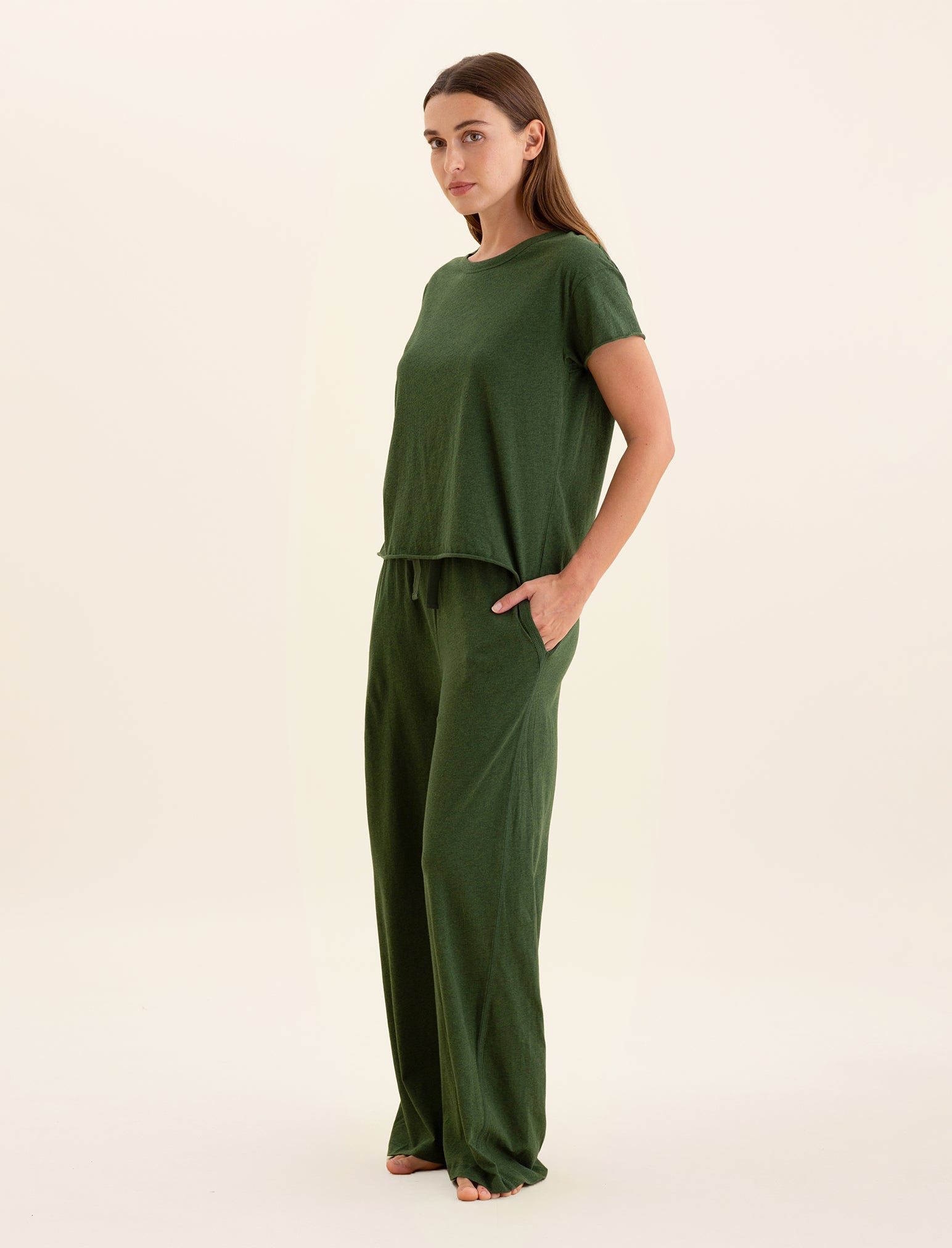 Jada Organic Cotton Wide Leg Pant