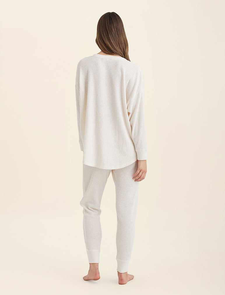 Super Soft Waffle Long Sleeve Relaxed Top