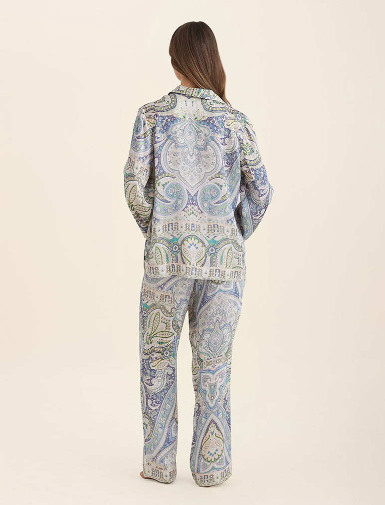 Nahla Printed Silk PJ