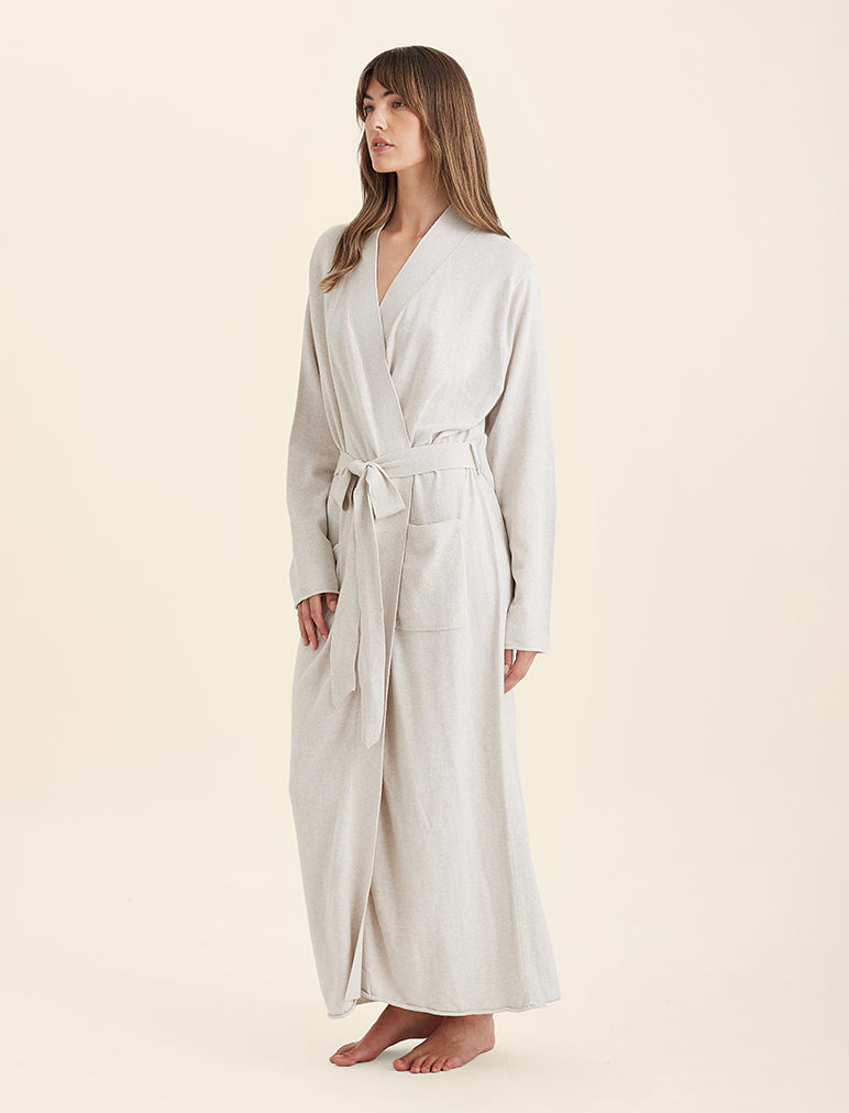 Cotton Cashmere Maxi Robe